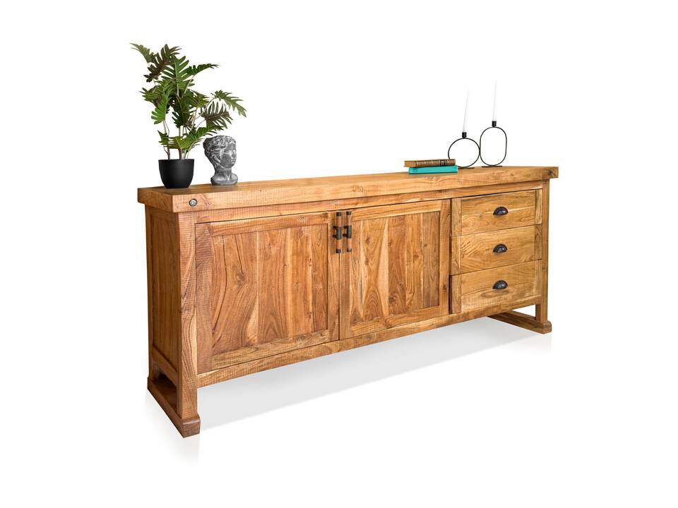 WINCHESTER Sideboard L, Material Massivholz, Mango rustikal 