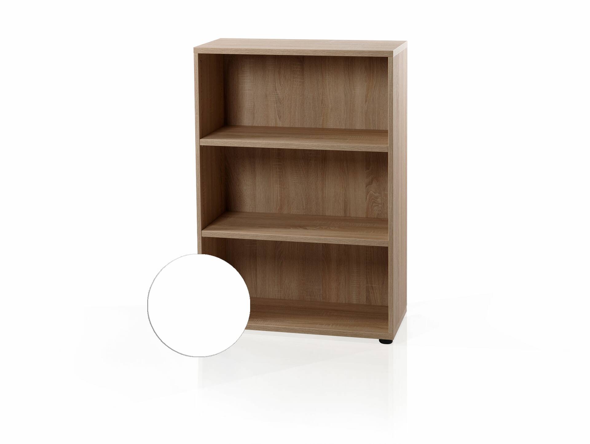 OFFICE ONE Büroregal offen, Material Dekorspanplatte weiss | 120 cm