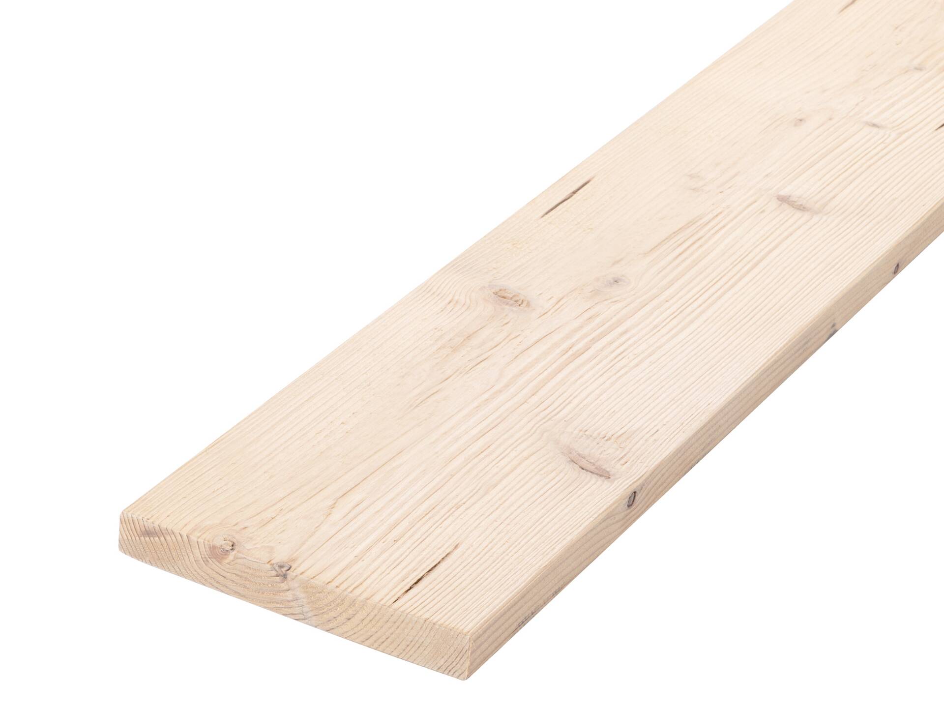 Massivholzbrett, Fichte gebürstet, Material Massivholz, verschiedene Längen erhältlich 
