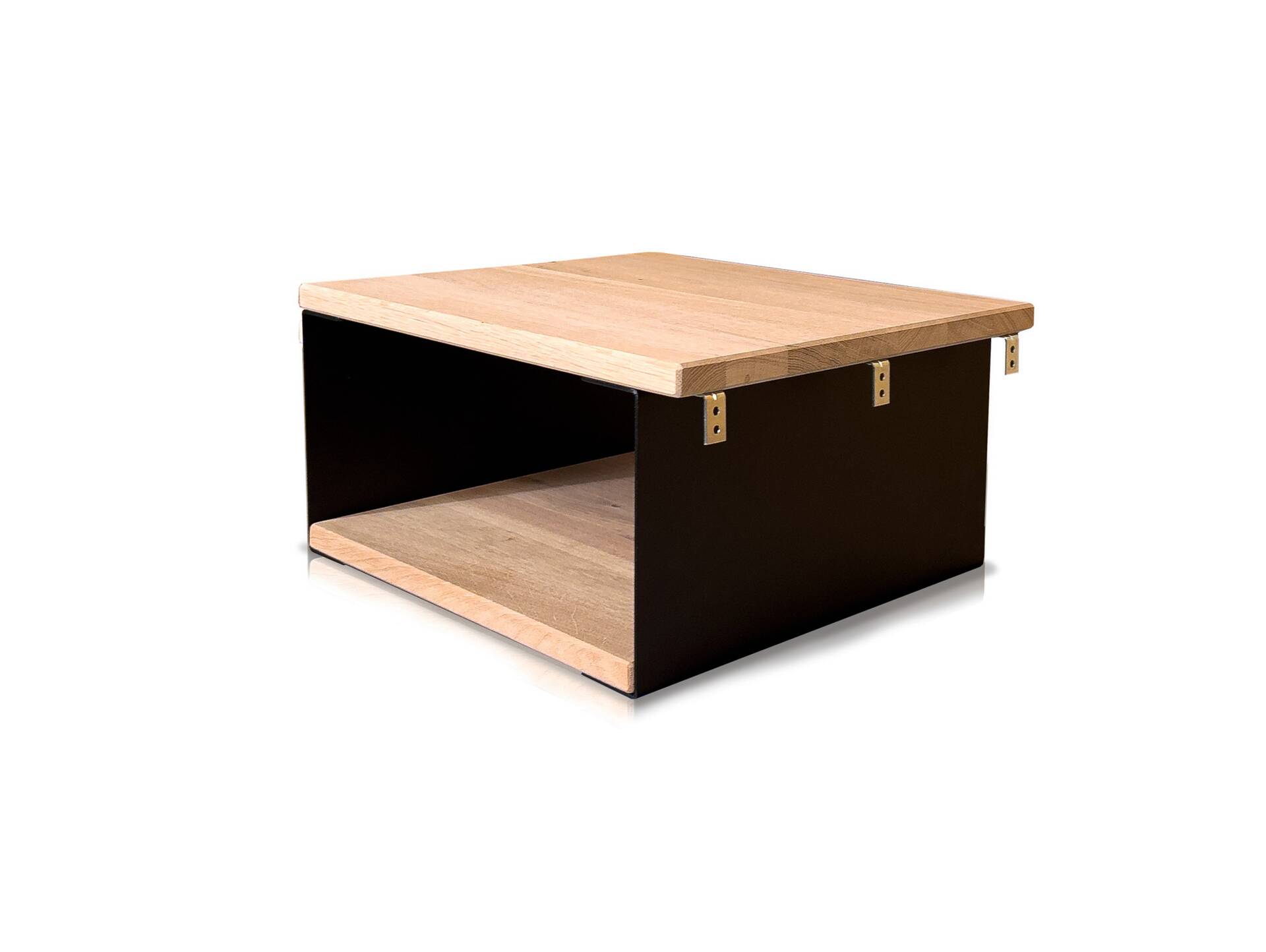 DAKONA Hängenachtkommode, Material Massivholz/Metall Wildeiche geölt