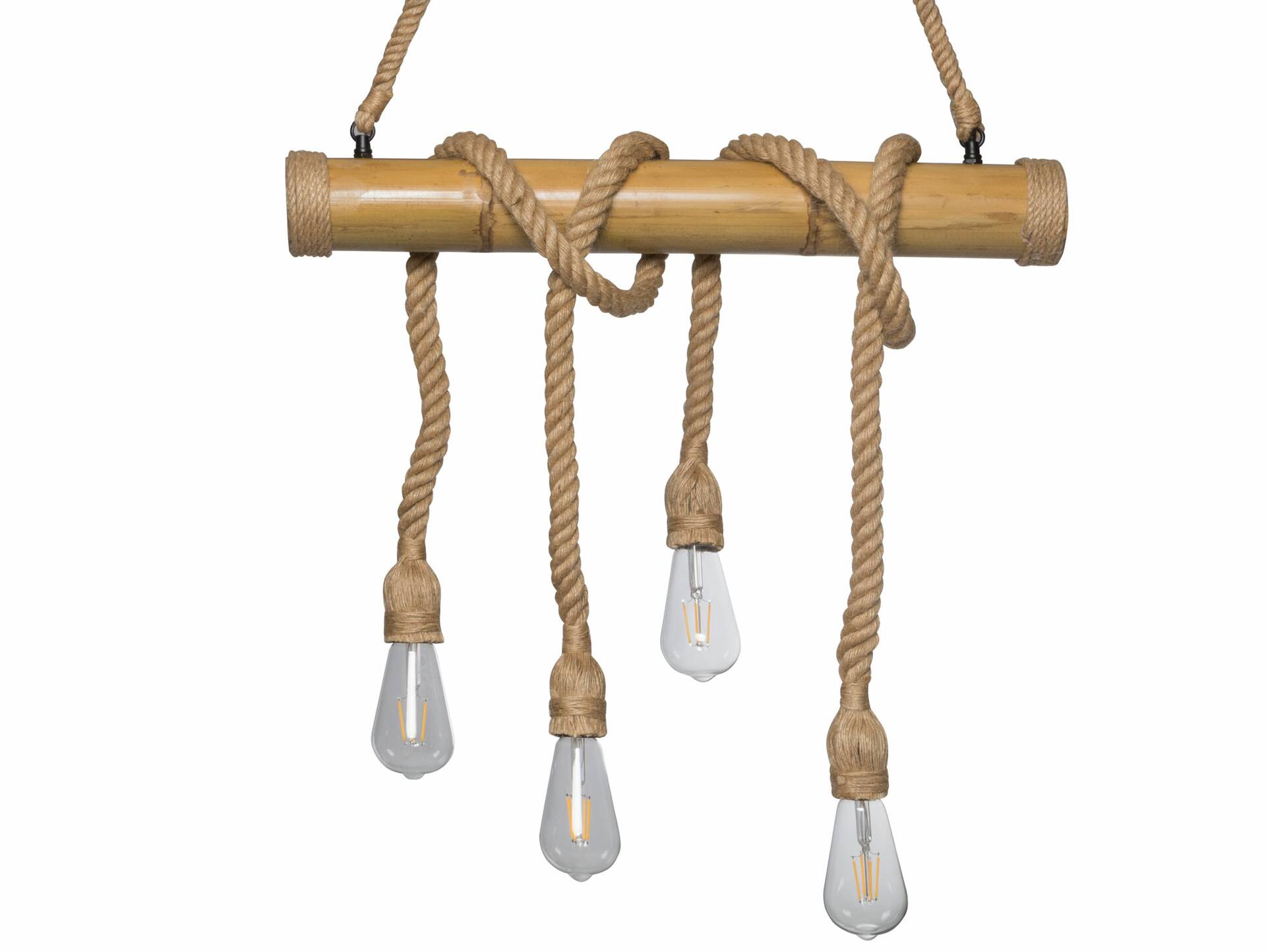 MARKY Hängelampe Seil 4 Lampen