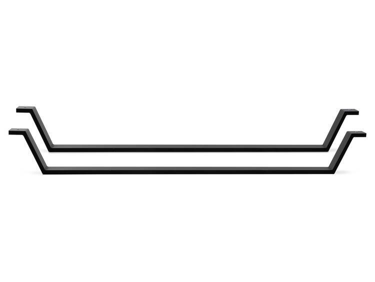 2er-Set Bettkufen, Material Metall, schwarz pulverbeschichtet 140 cm