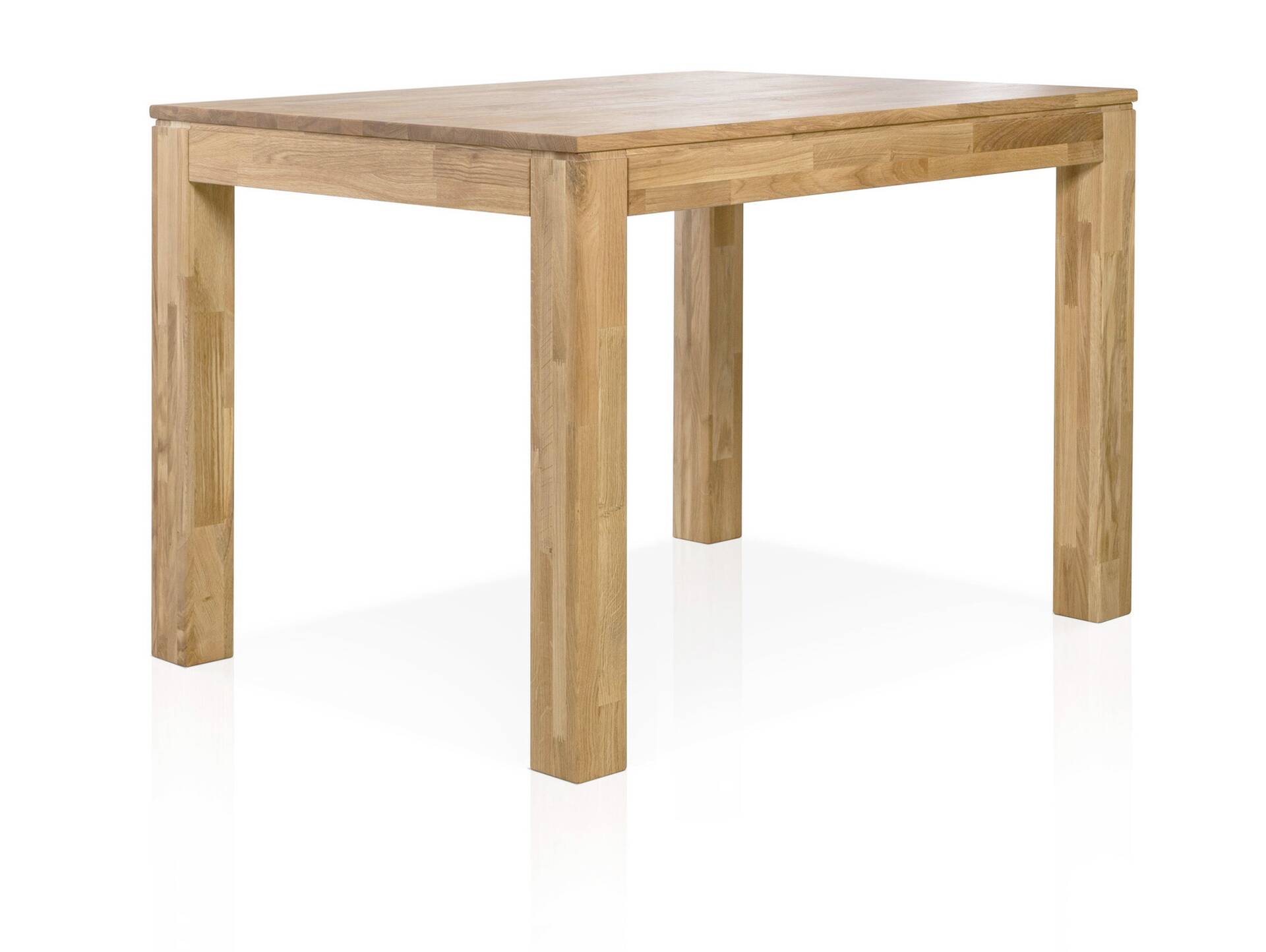 EMILION Esstisch, Material Massivholz, lackiert Eiche | 120 x 80 cm