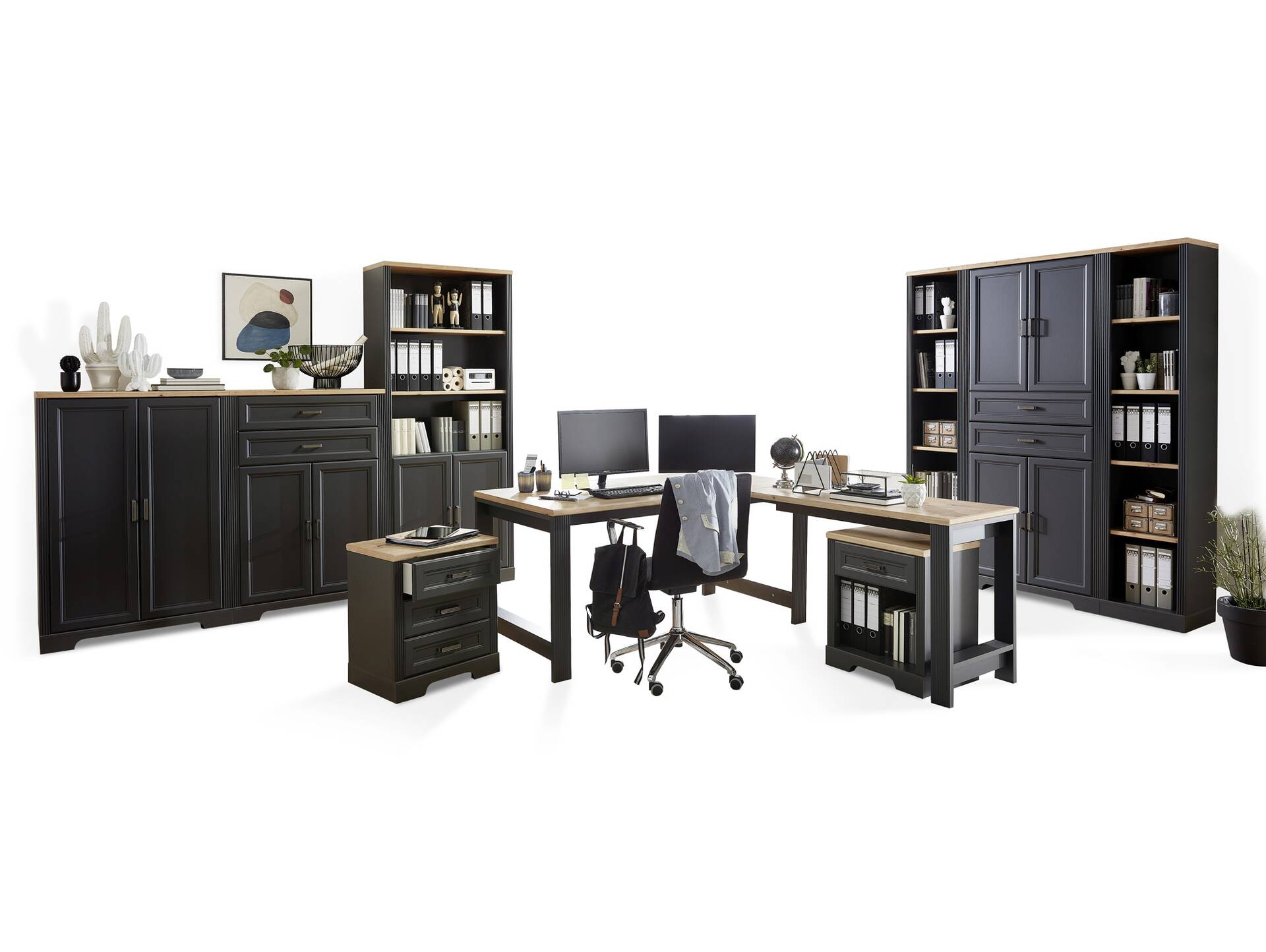 JADY Komplettbüro, Material MDF/Dekorspanplatte 