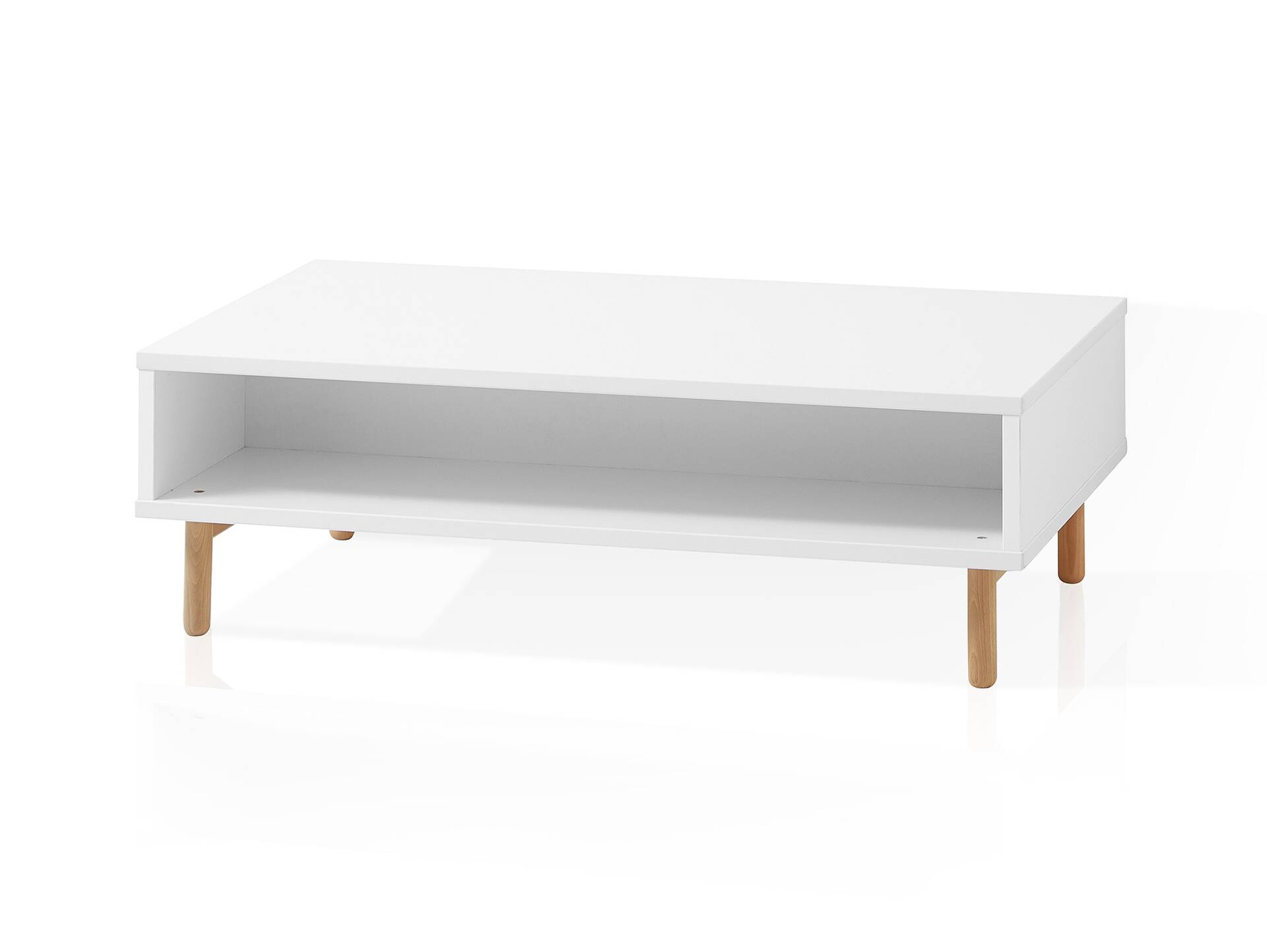 KALI Couchtisch mit offenen Fächern, Material MDF 