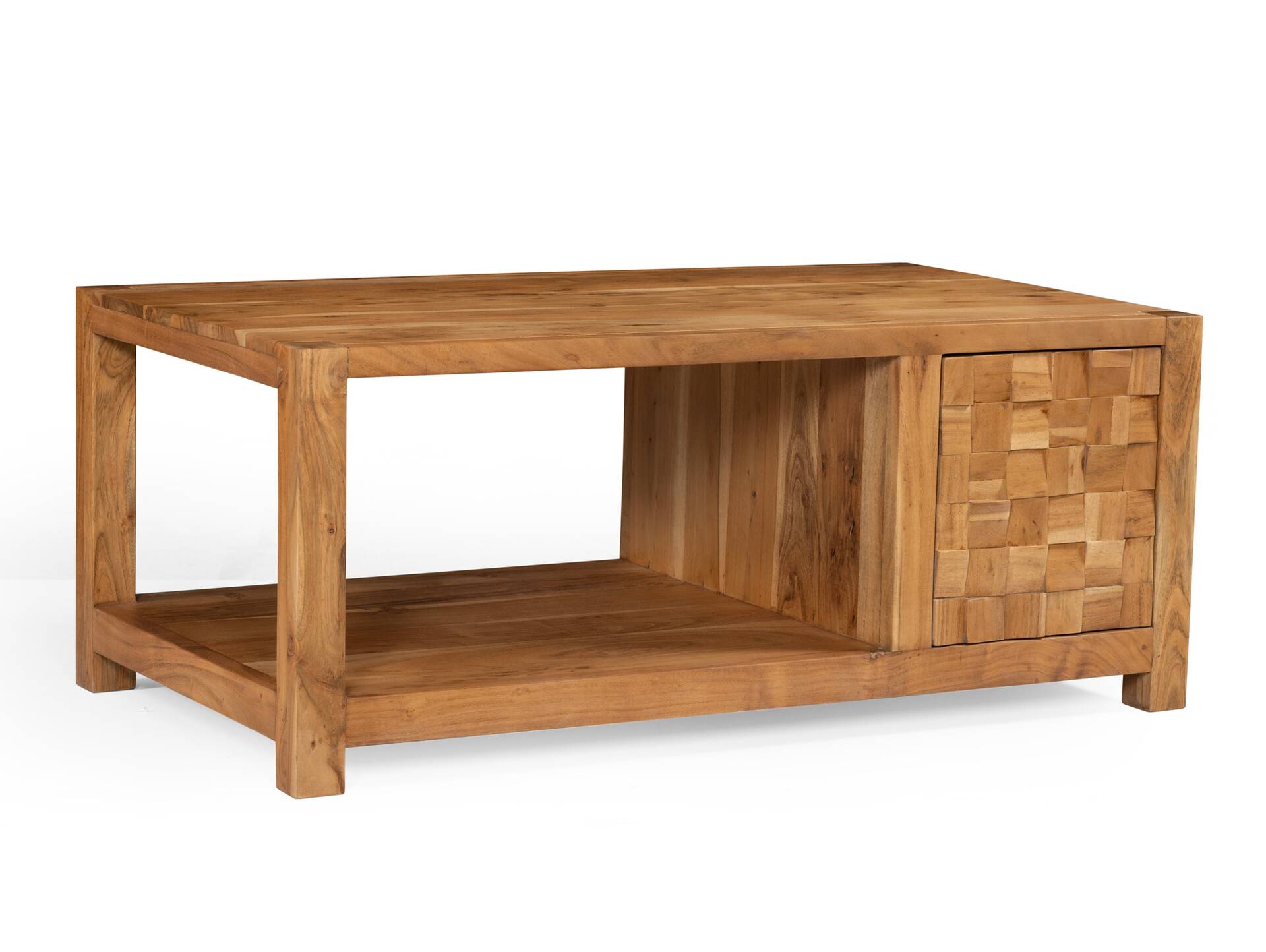 KAIRO Couchtisch, Material Massivholz, Akazie massiv honigfarbig 