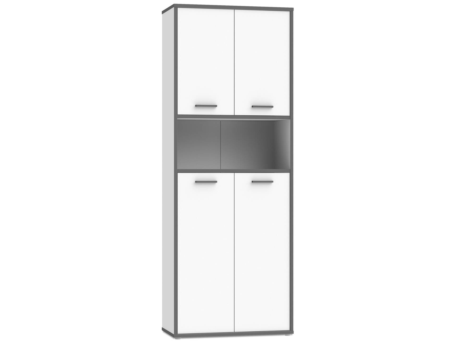 KALINA Büroschrank III, Material Dekorspanplatte, weiss/grau 