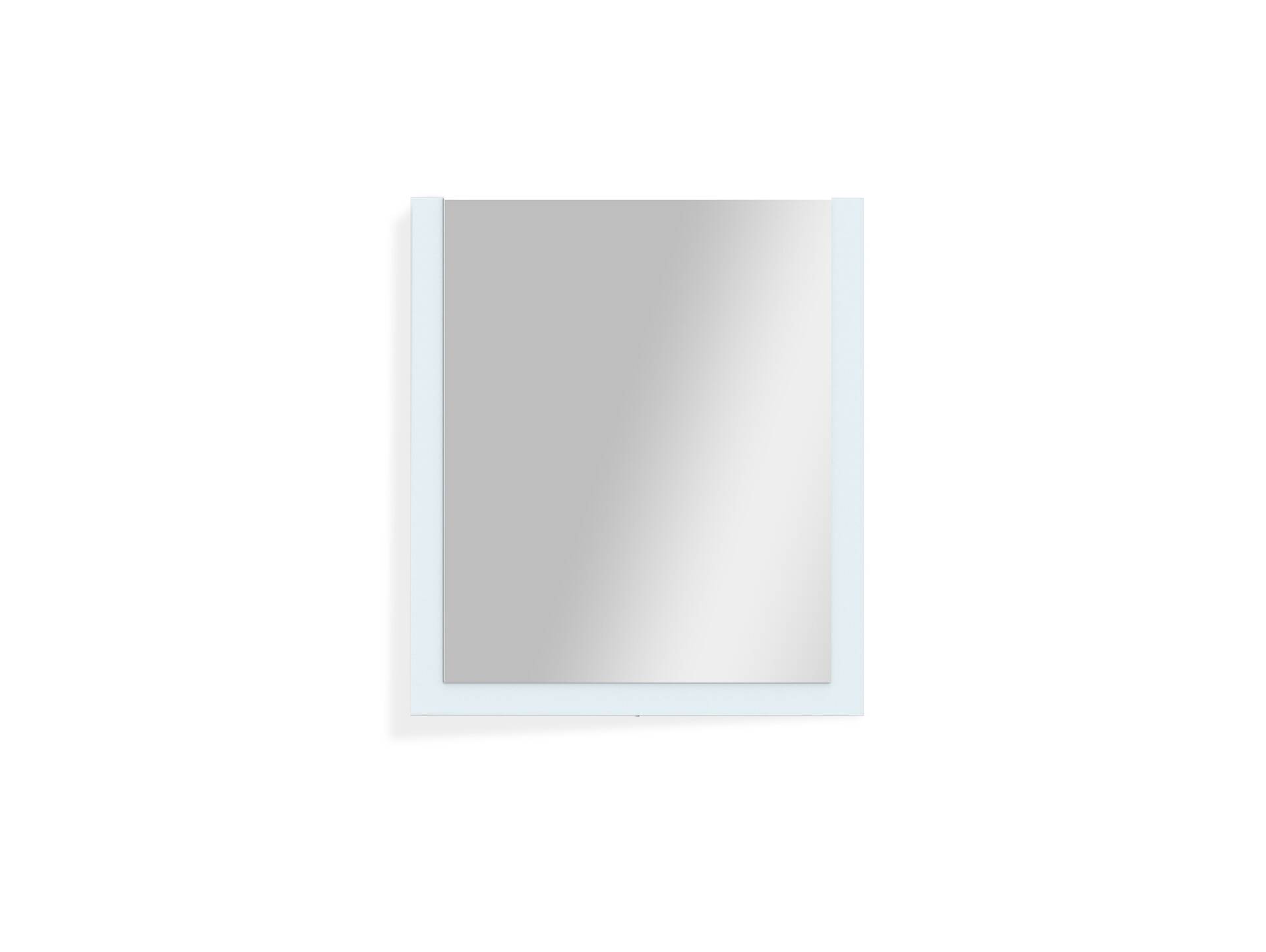 LORDANA Spiegel 70x80 cm, Material Spanplatte, lichtgrau 
