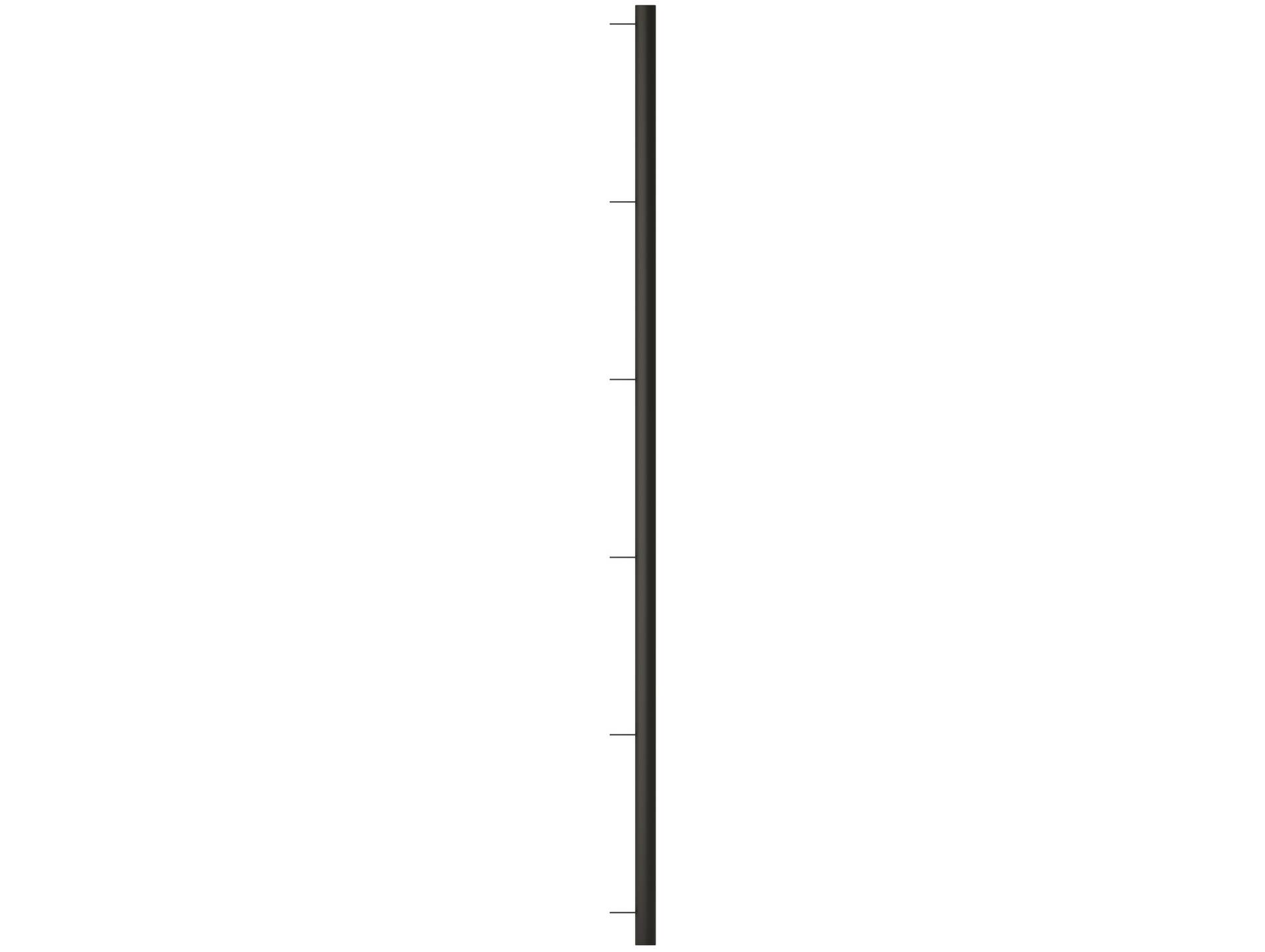 LIVERPOOL Eckteil, Material Metall schwarz matt, verschiedene Größen erhältlich 190 cm - für 6 Böden