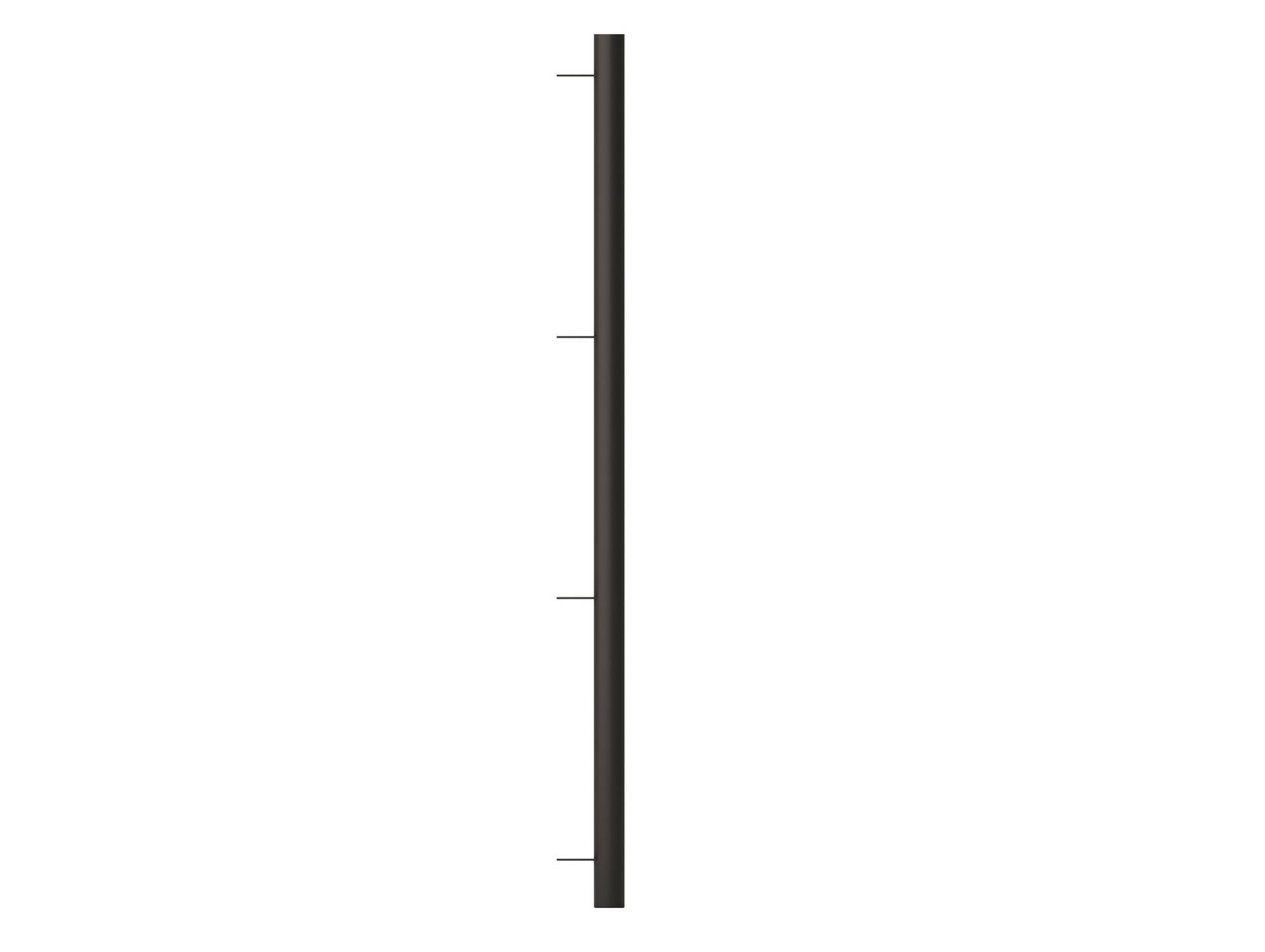 LIVERPOOL Eckteil, Material Metall schwarz matt, verschiedene Größen erhältlich 119 cm - für 4 Böden