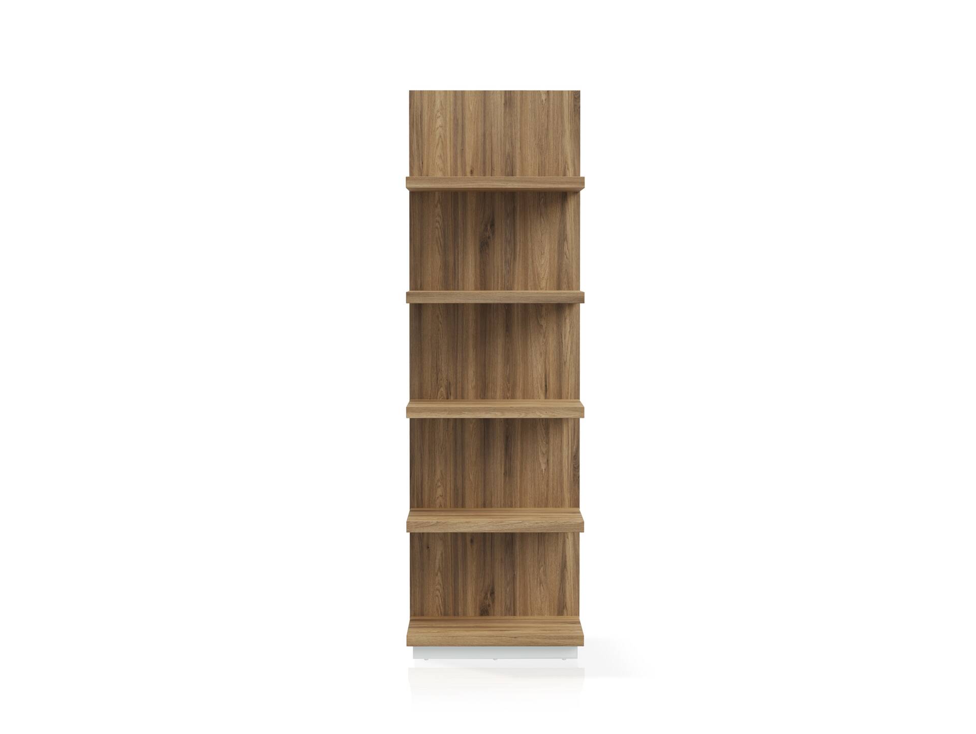LENNOX Wandregal, Material Dekorspanplatte, lichtgrau/Valencia Oak Dekor 