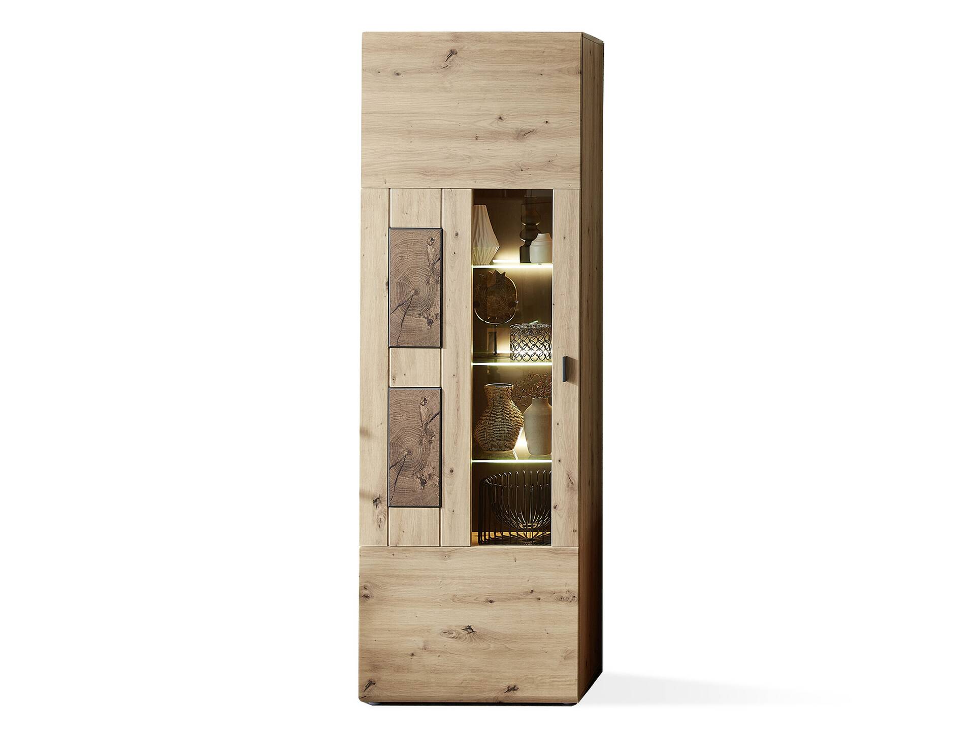 MANCHEGO Vitrine II, Material MDF, Artisan eichefarbig 