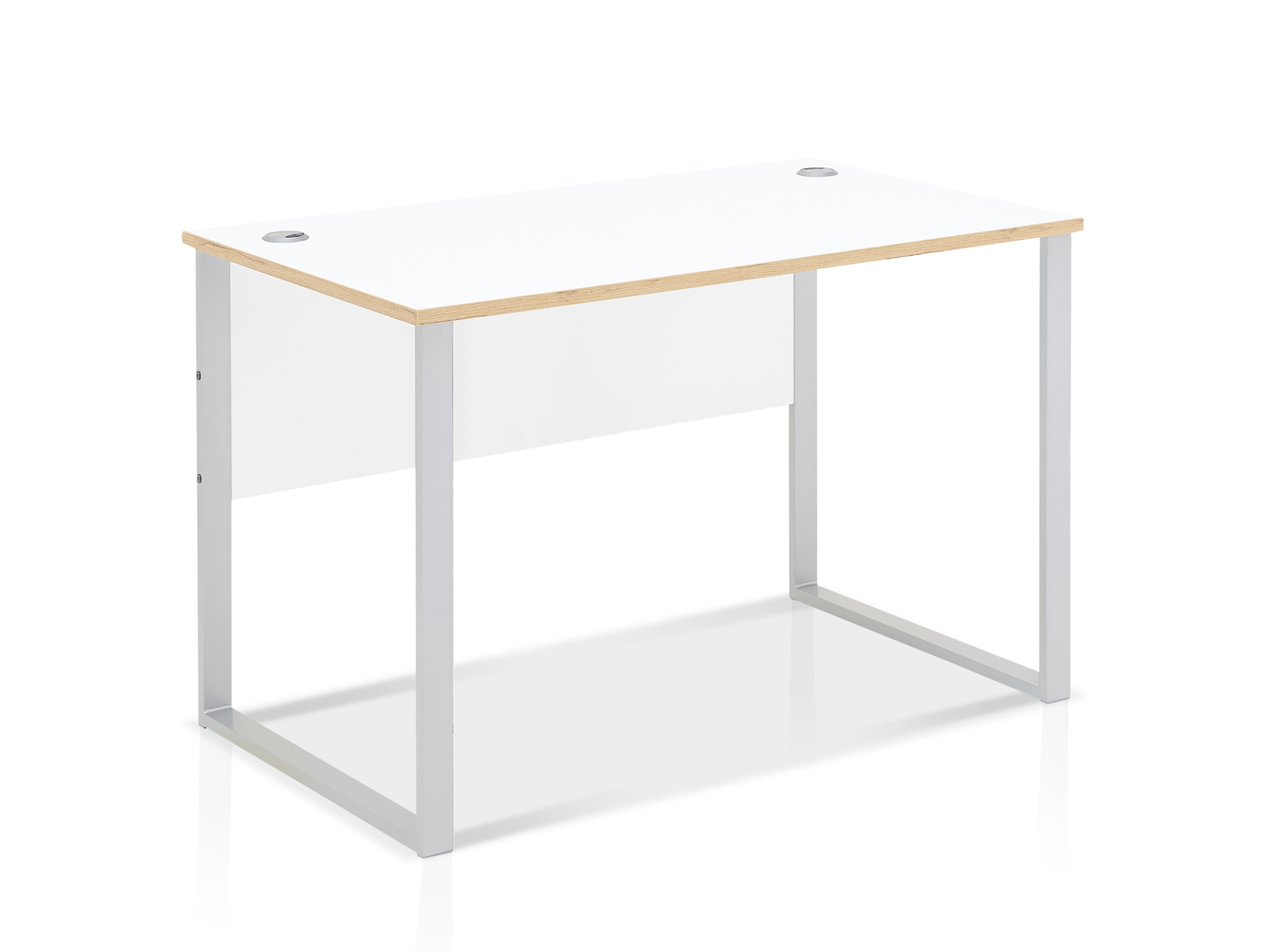 MAILAND Schreibtisch 120 cm breit, Material Dekorspanplatte Weiss