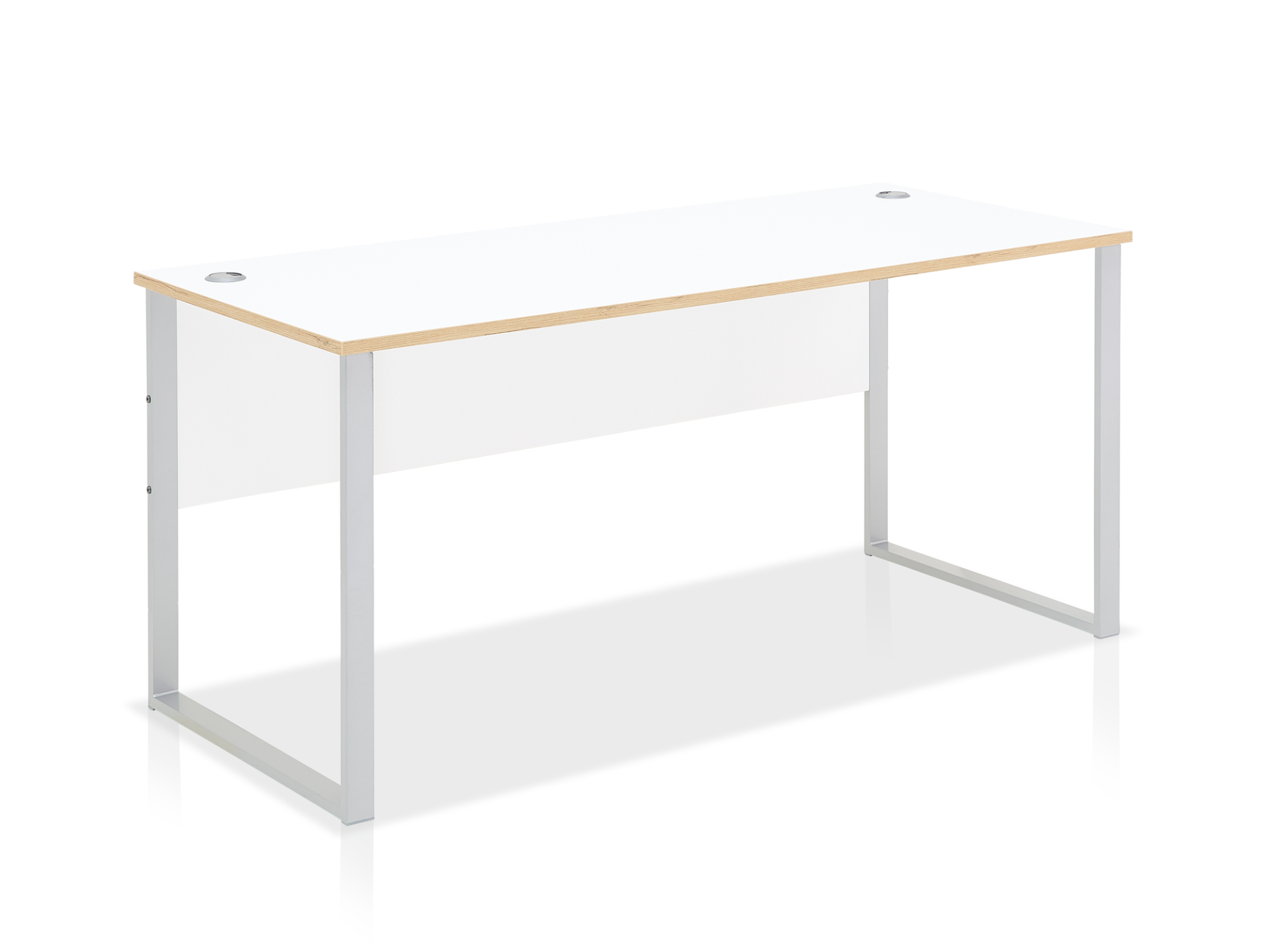 MAILAND Schreibtisch 170 cm breit, Material Dekorspanplatte Weiss