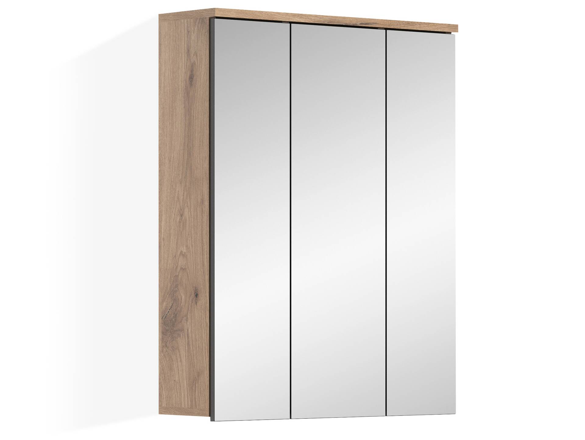 MORANO Spiegelschrank, Material Dekorspanplatte, Nox Oak Nachbildung 