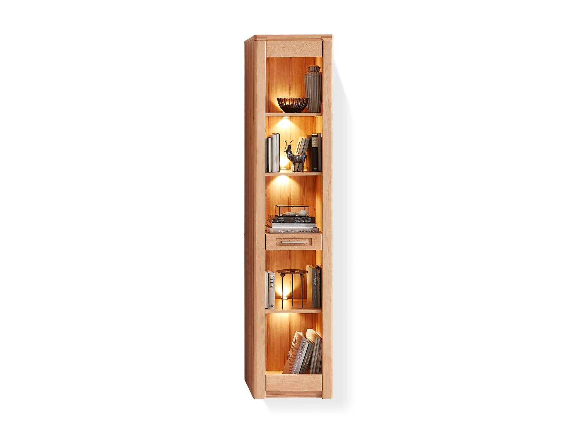 NESTOR ONE Regal, Material Teilmassiv, Kernbuche lackiert 
