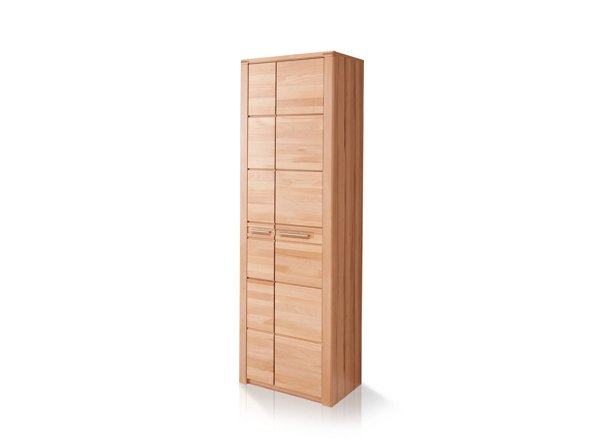 NESTOR ONE Garderobenschrank II, Material Teilmassiv, Kernbuche lack 