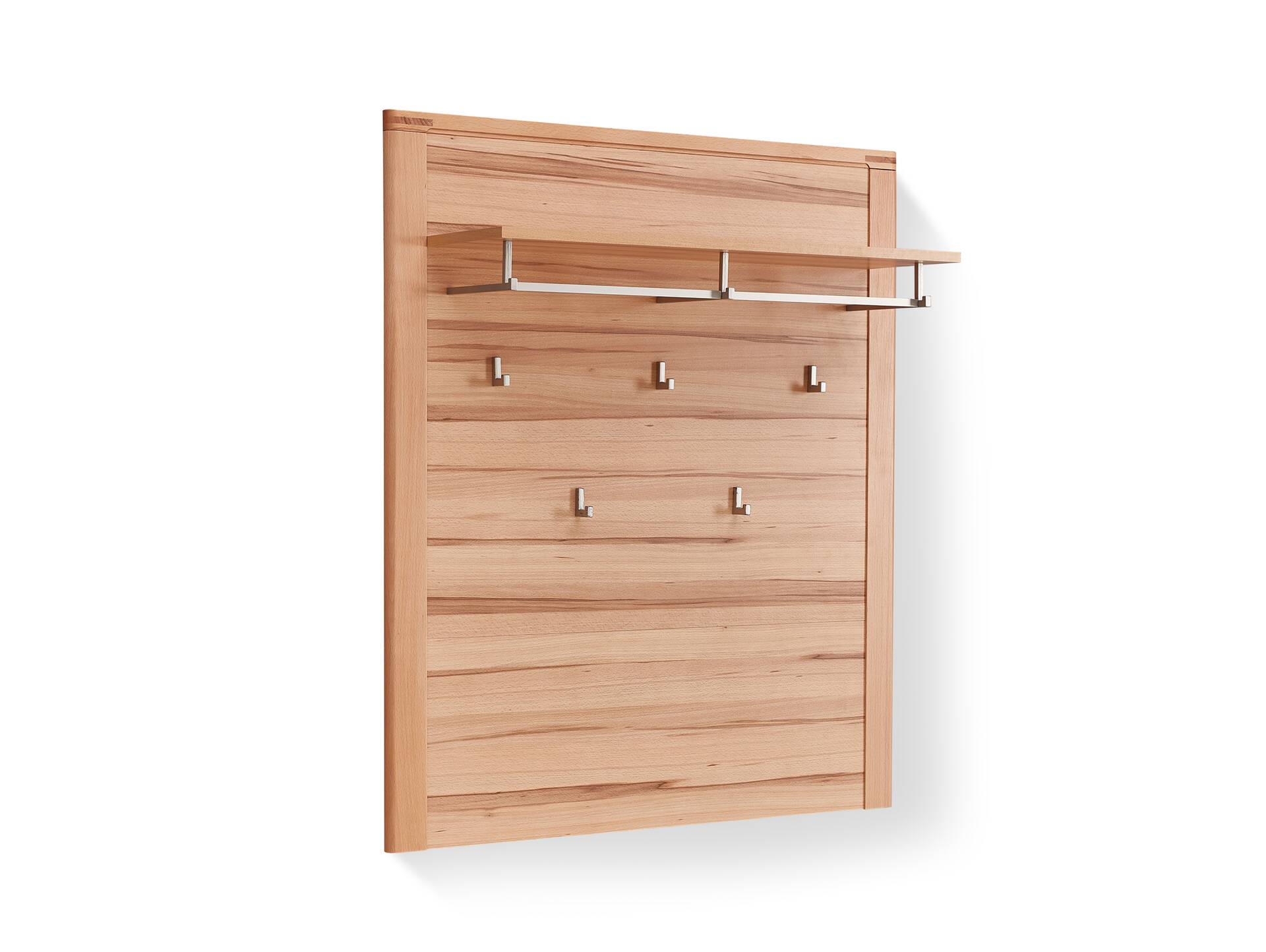 NESTOR ONE Garderobenpaneel, Material Teilmassiv, Kernbuche lackiert 