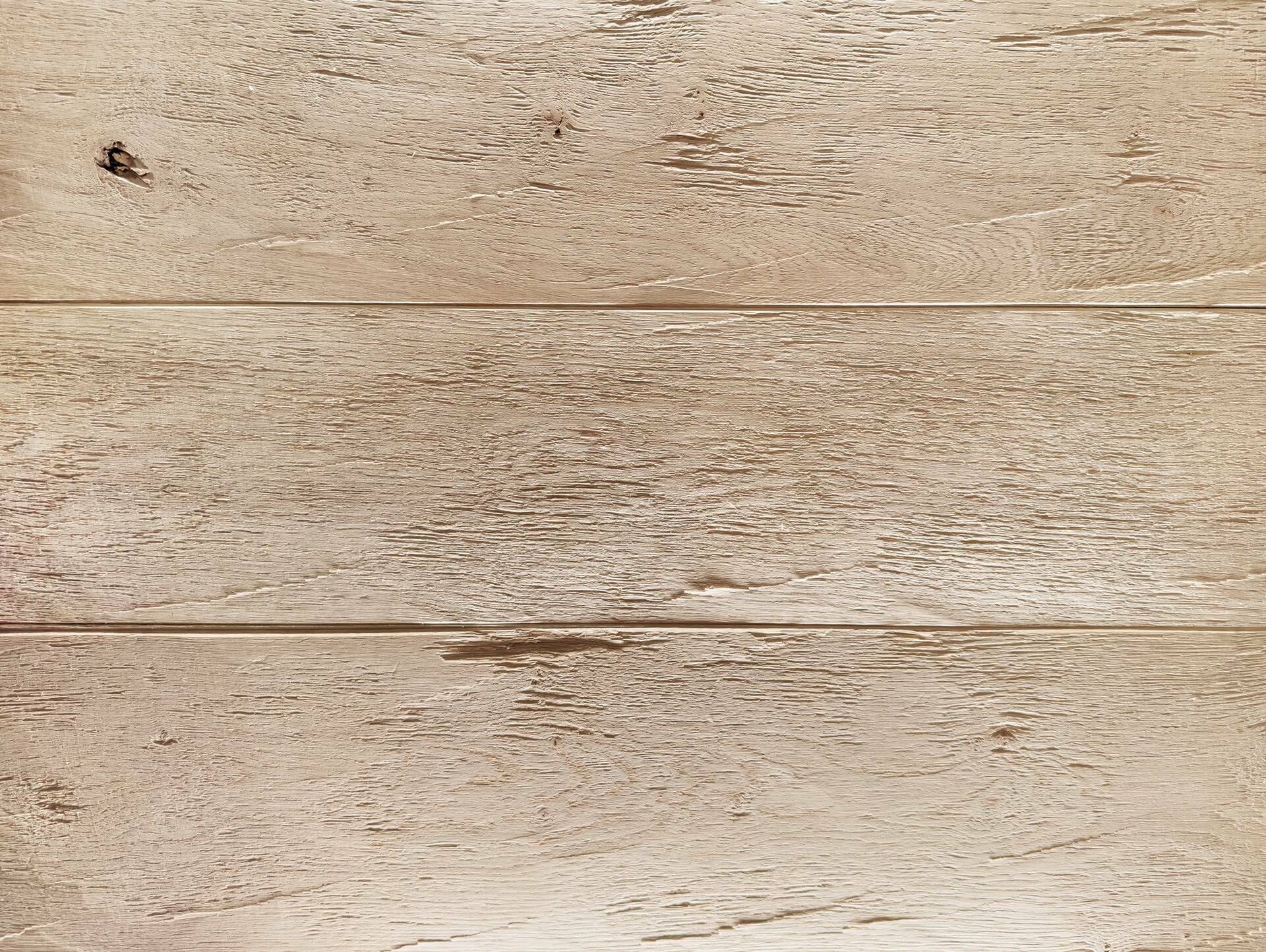 SONDERPOSTEN Nut- und Federbretter, Eiche gehackt/gebürstet, Deckbreite 13,5cm, Material Massivholz, verschiedene Längen erhältlich 1 Meter