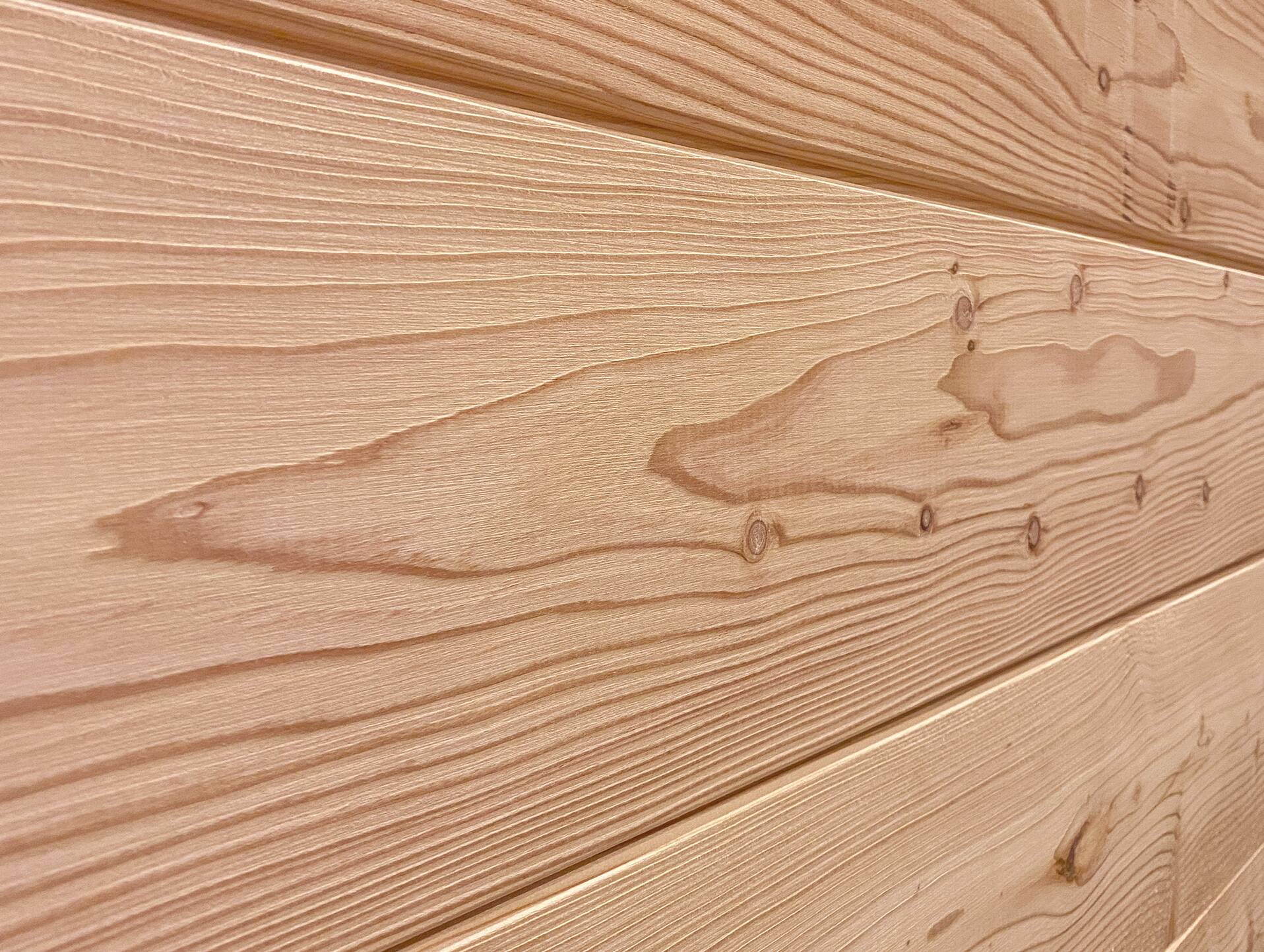 Nut- und Federbretter, Lärche gebürstet, Material Massivholz, verschiedene Längen erhältlich 24 mm | 1 Meter | 1 m²