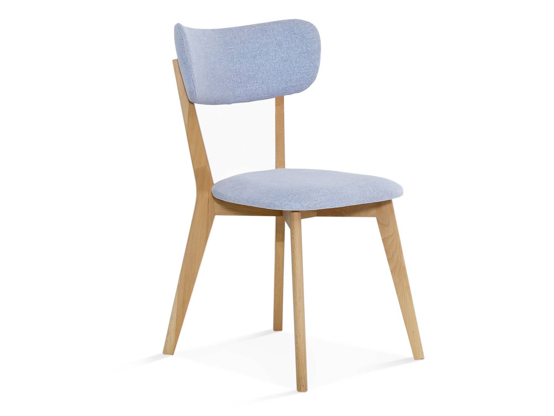 NAVARO Esstischstuhl, Material Massivholz/Bezug Stoff in Filzoptik 