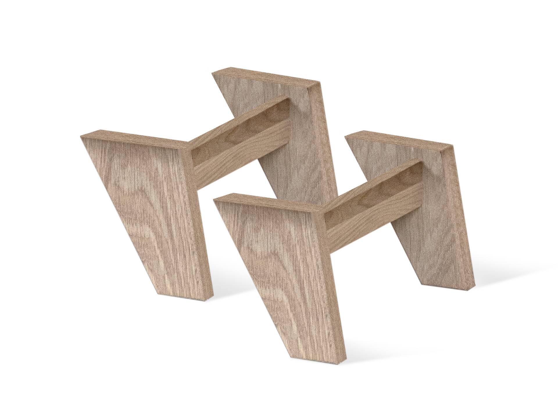 OZEANA Fußset, Material Massivholz Eiche