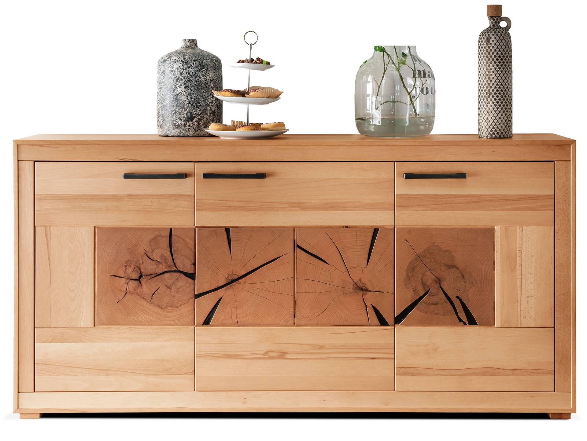 PASSERO Sideboard I, Material Massivholz, Kernbuche geölt 