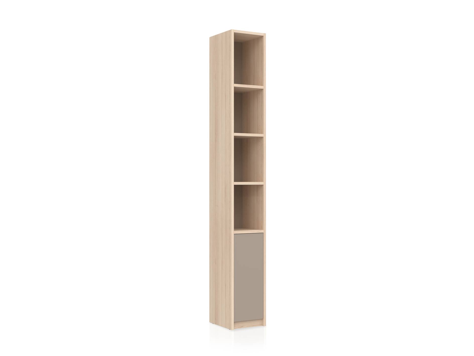 OSLO Büroschrank II, Material Dekorspanplatte, Türanschlag rechts / links Eichefarbig/basalt matt