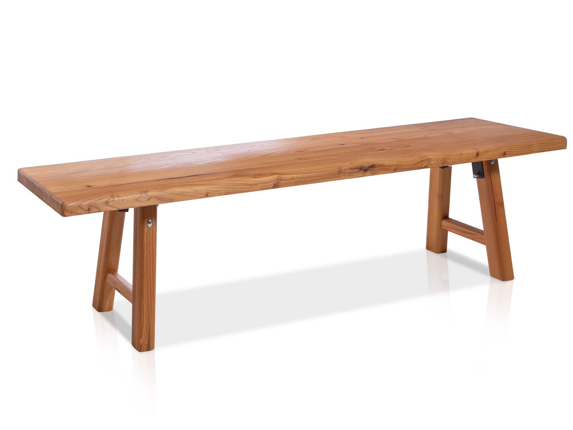 STARNBERG Sitzbank ohne Rücken, Material Massivholz, Lärche gedämpft 260 cm | geölt