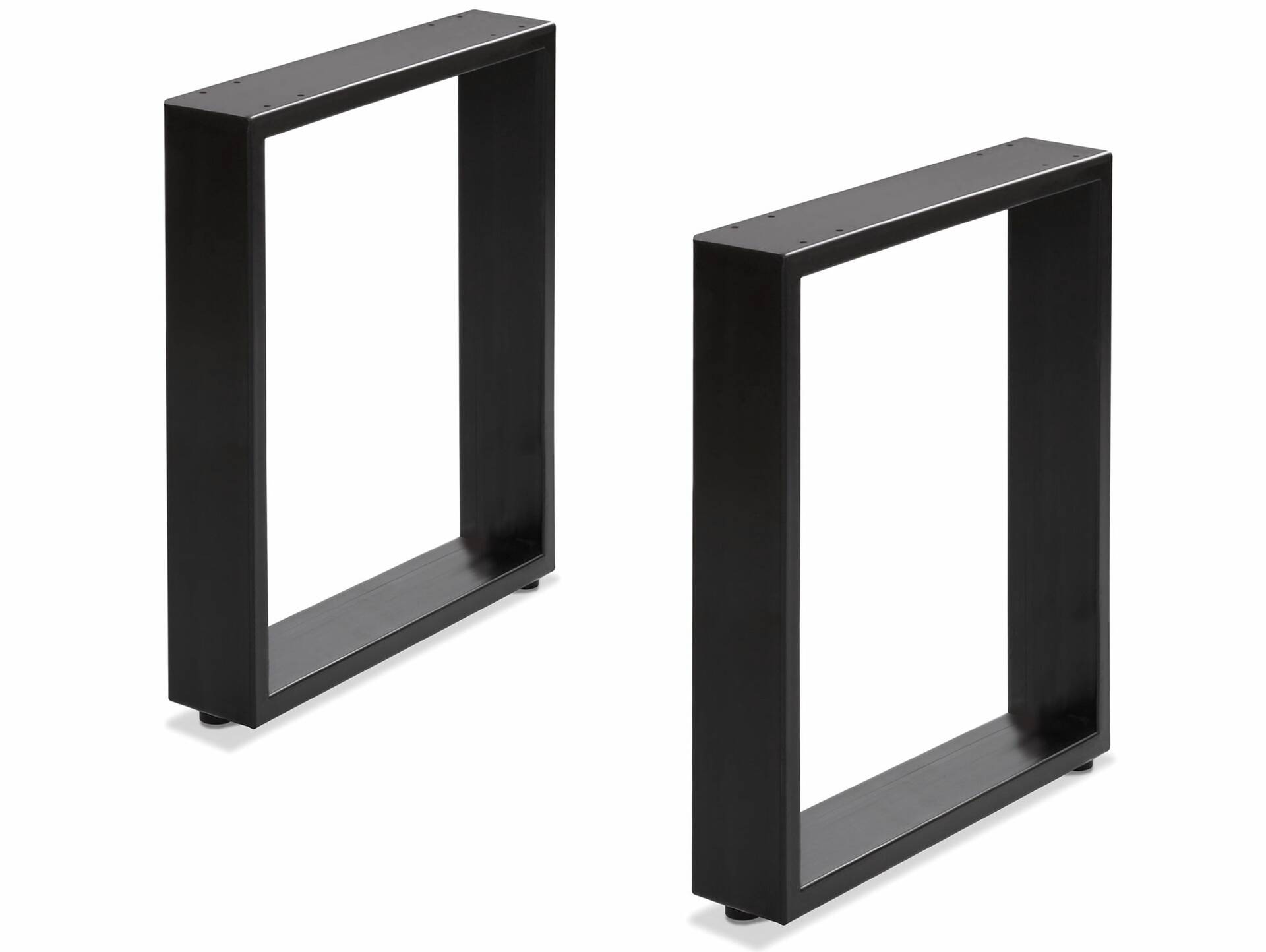 1 Paar Gestelle für Esstische, Material Stahl, schwarz 70 cm
