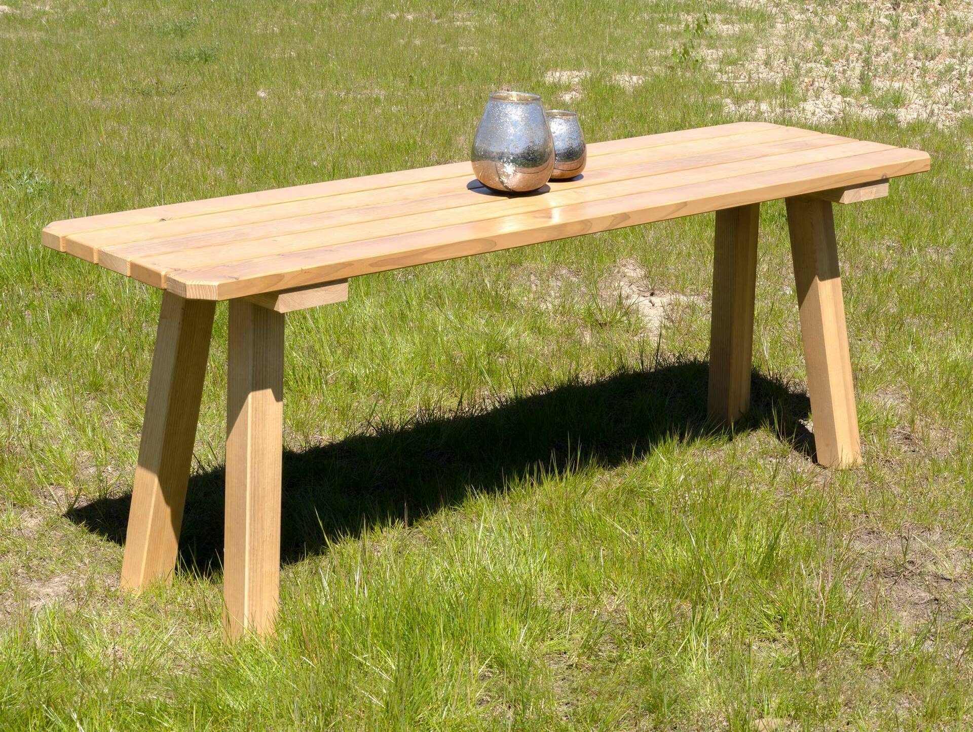 EIBSEE Gartentisch, Material Massivholz, Thermo-Fichte lasiert 160 x 60 cm