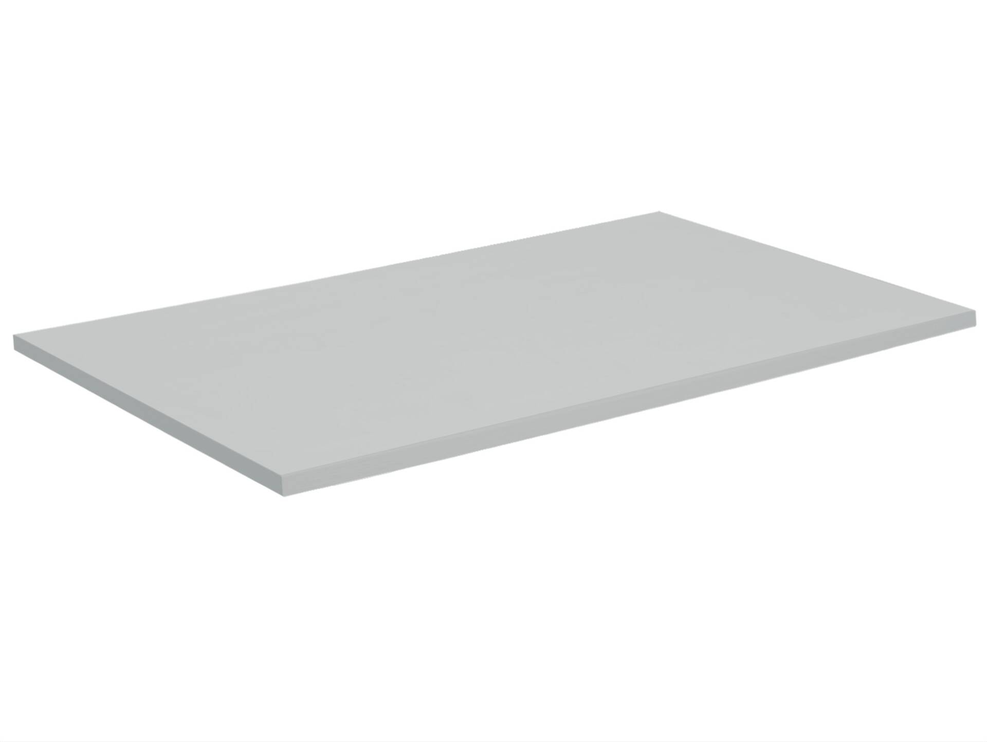 OFFICE ONE Schreibtischplatte, Material Dekorspanplatte 180 x 80 cm | lichtgrau