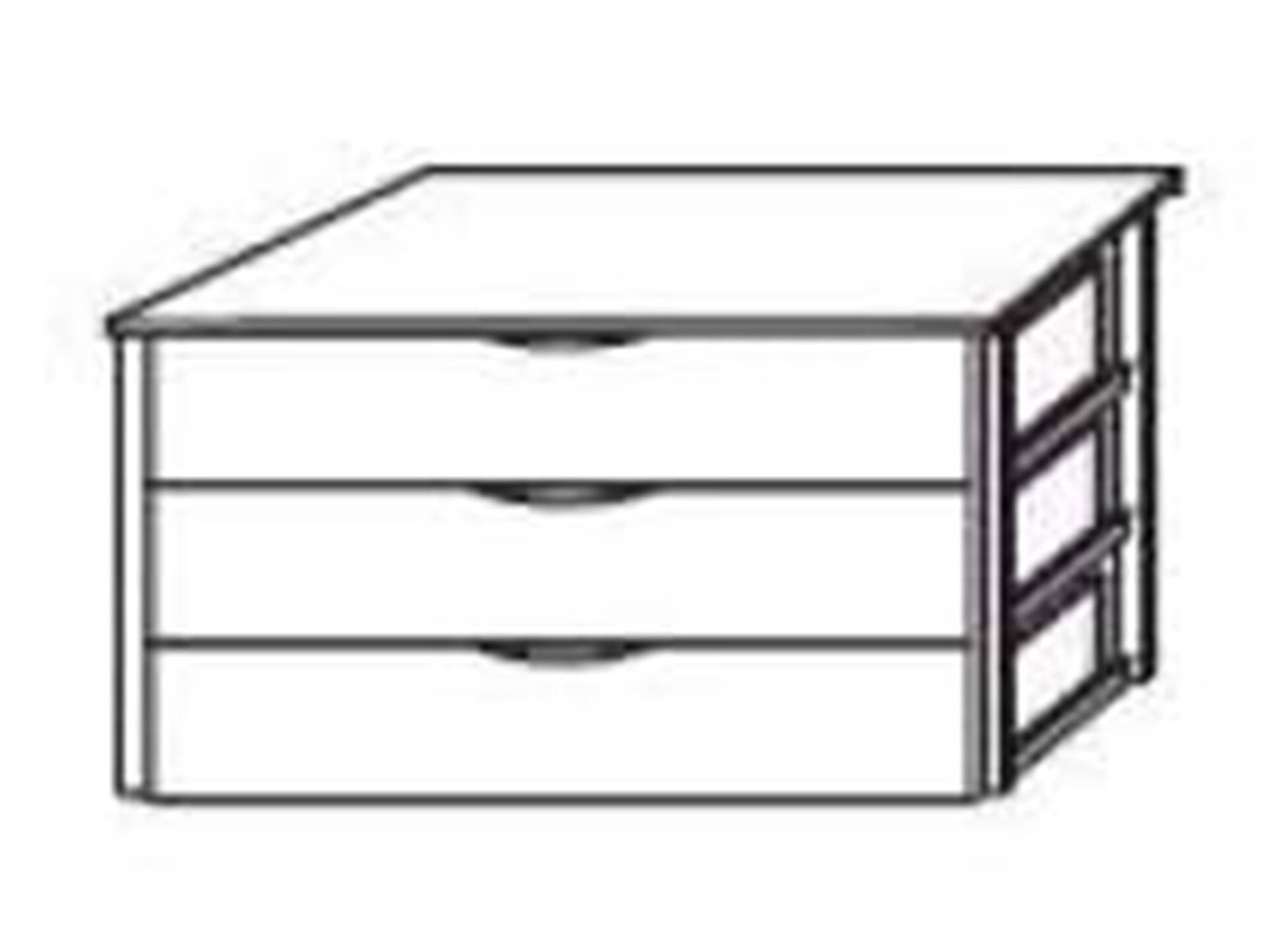 TORONTO Schubkasteneinsatz 3 SK 116,8 cm breit 