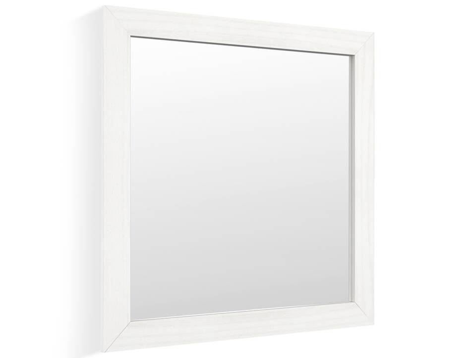 TRICO Spiegel, Material Massivholz, weiss, 78x78 cm 