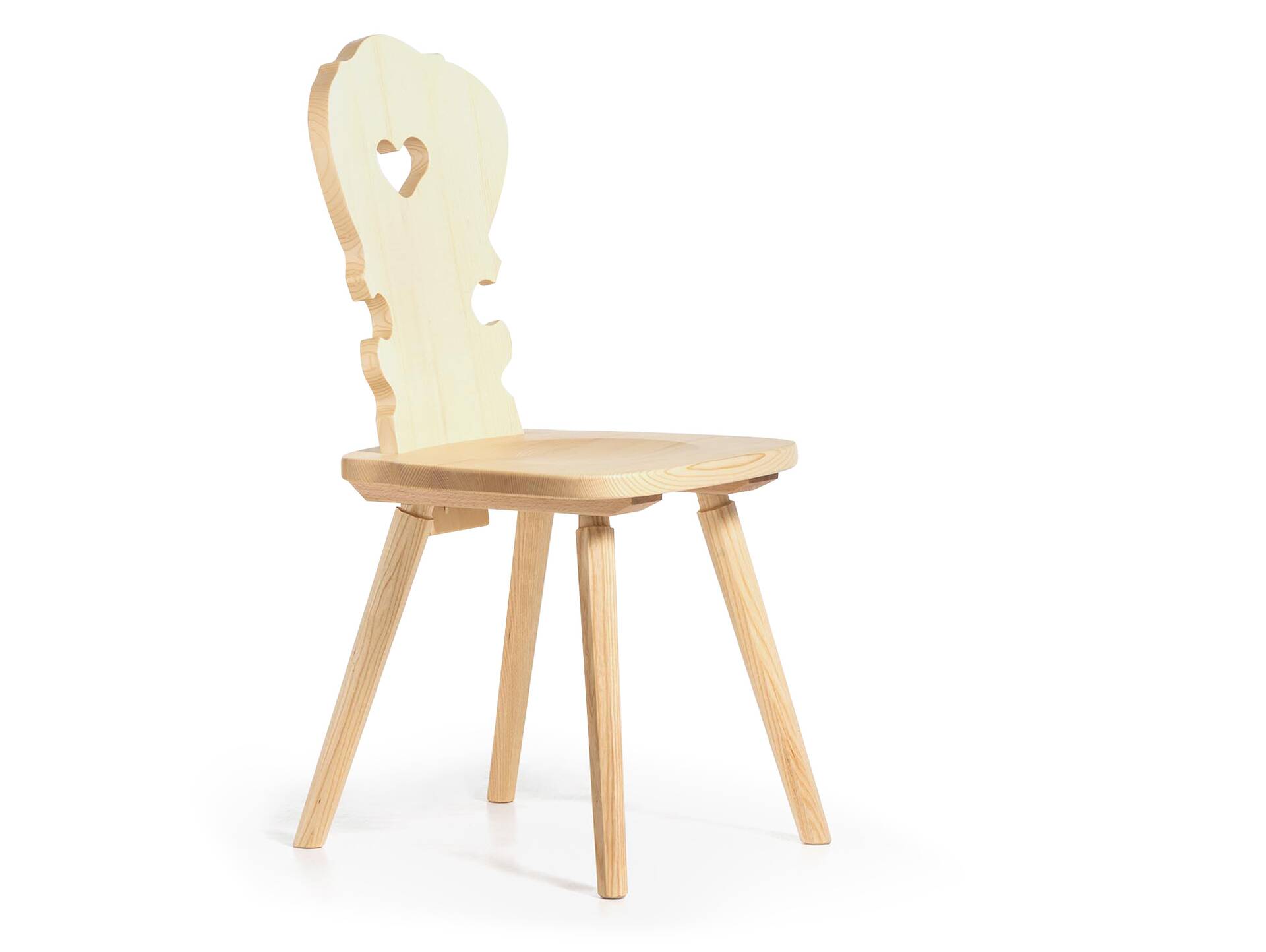 VALERIO Stuhl, Material Massivholz, Fichte lackiert Fichte natur