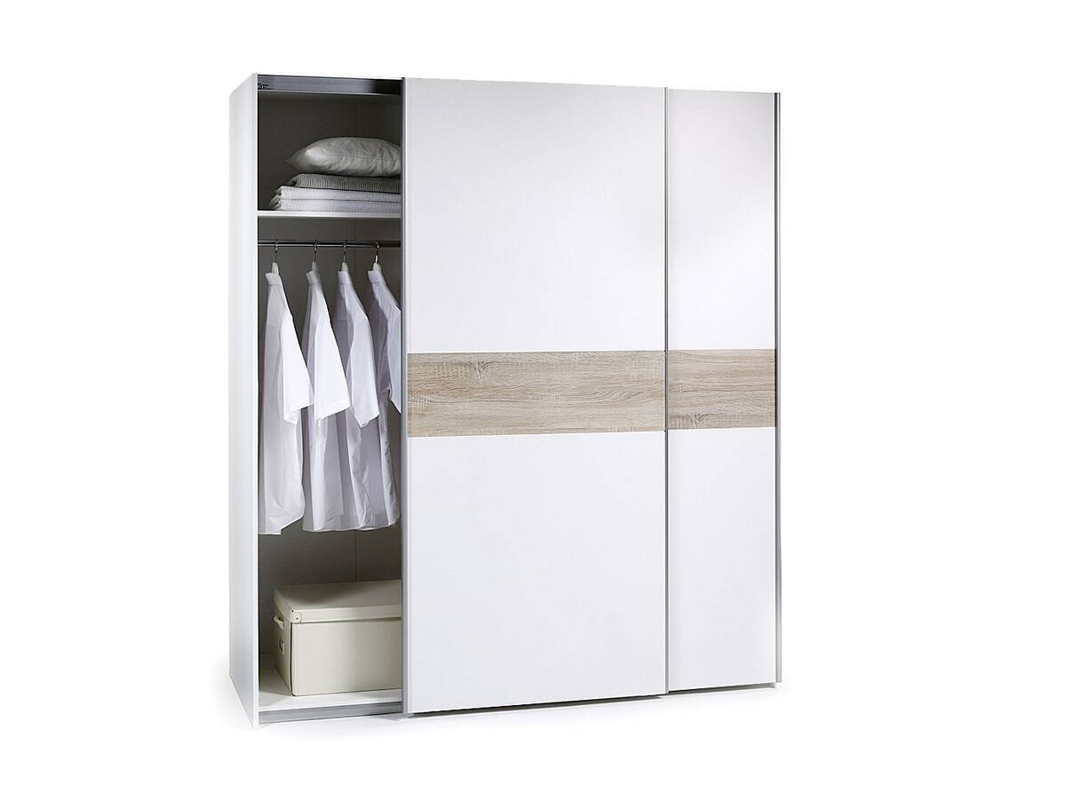 VANTA 1 Schiebetürenschrank 125 cm, Material Dekorspanplatte 