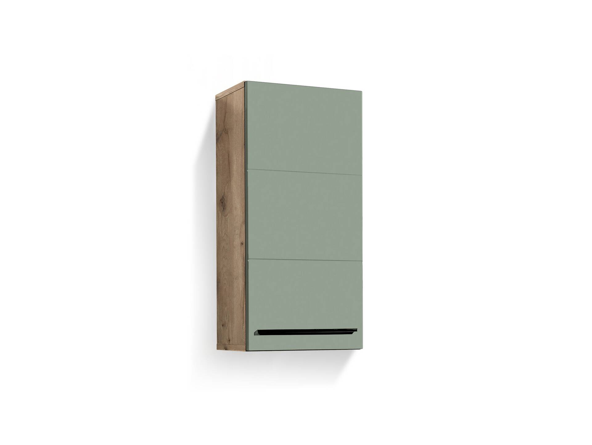 VALENCE Hängeschrank, Material Dekorspanplatte, Eiche Nachbildung/schilfgrün 