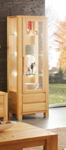 BORWIN Vitrine Erle 1 Glastüre 