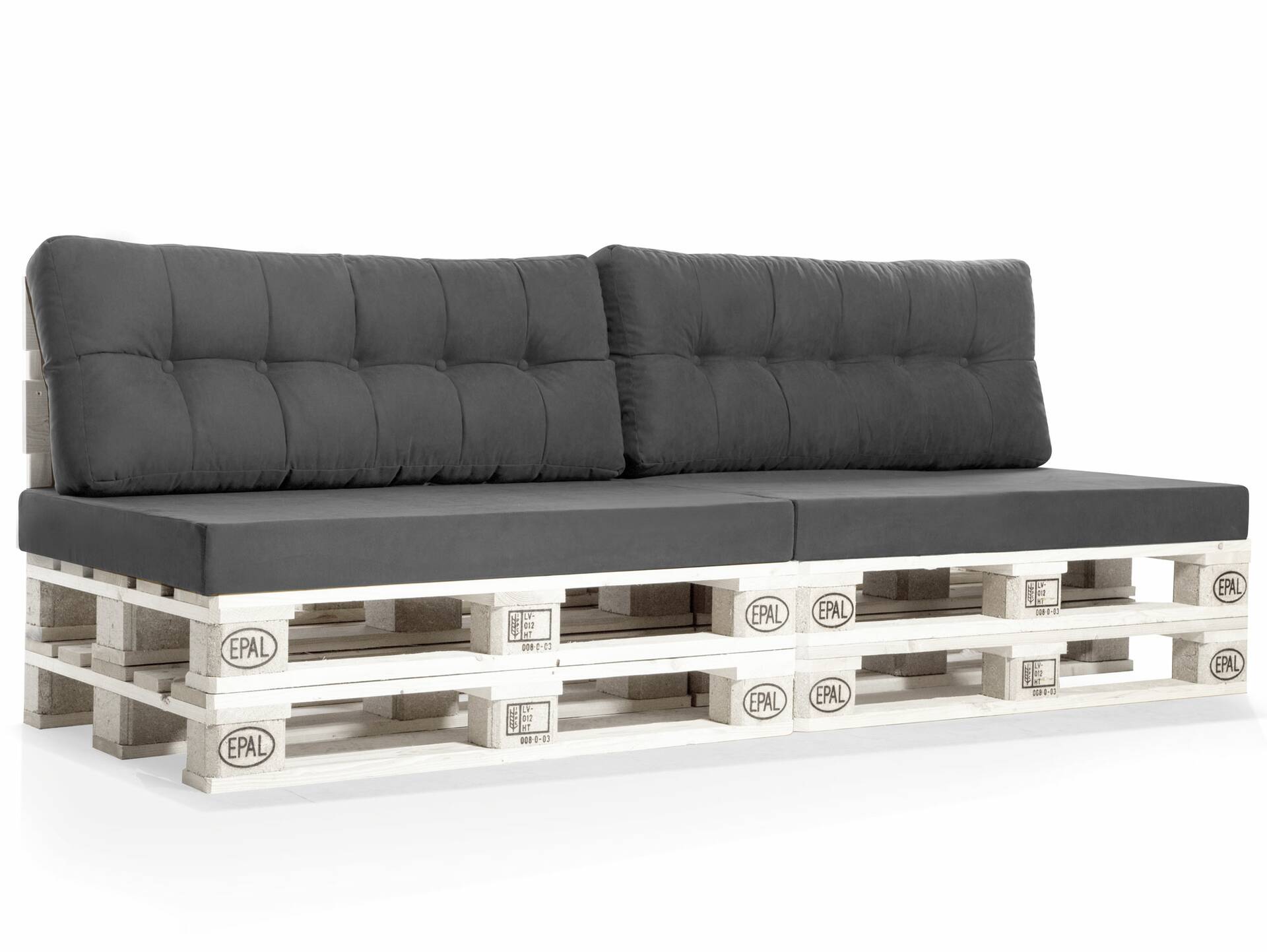 PALETTI Europaletten-Sofa, 3-Sitzer, Fichte massiv 