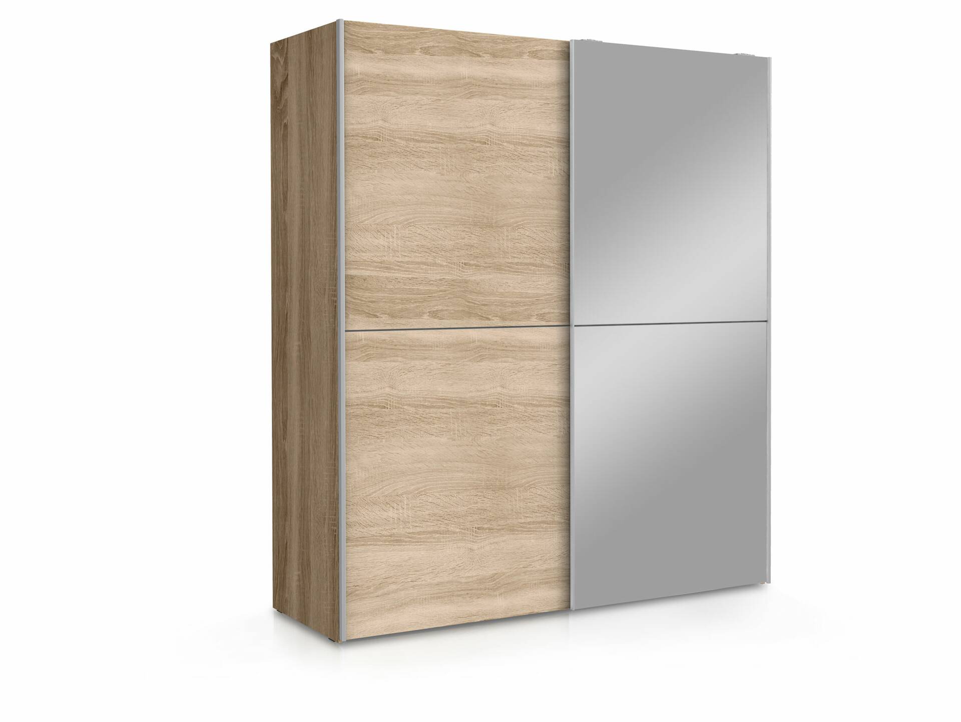 WALUNA Schwebetürenschrank mit Spiegel, Material Dekorspanplatte 