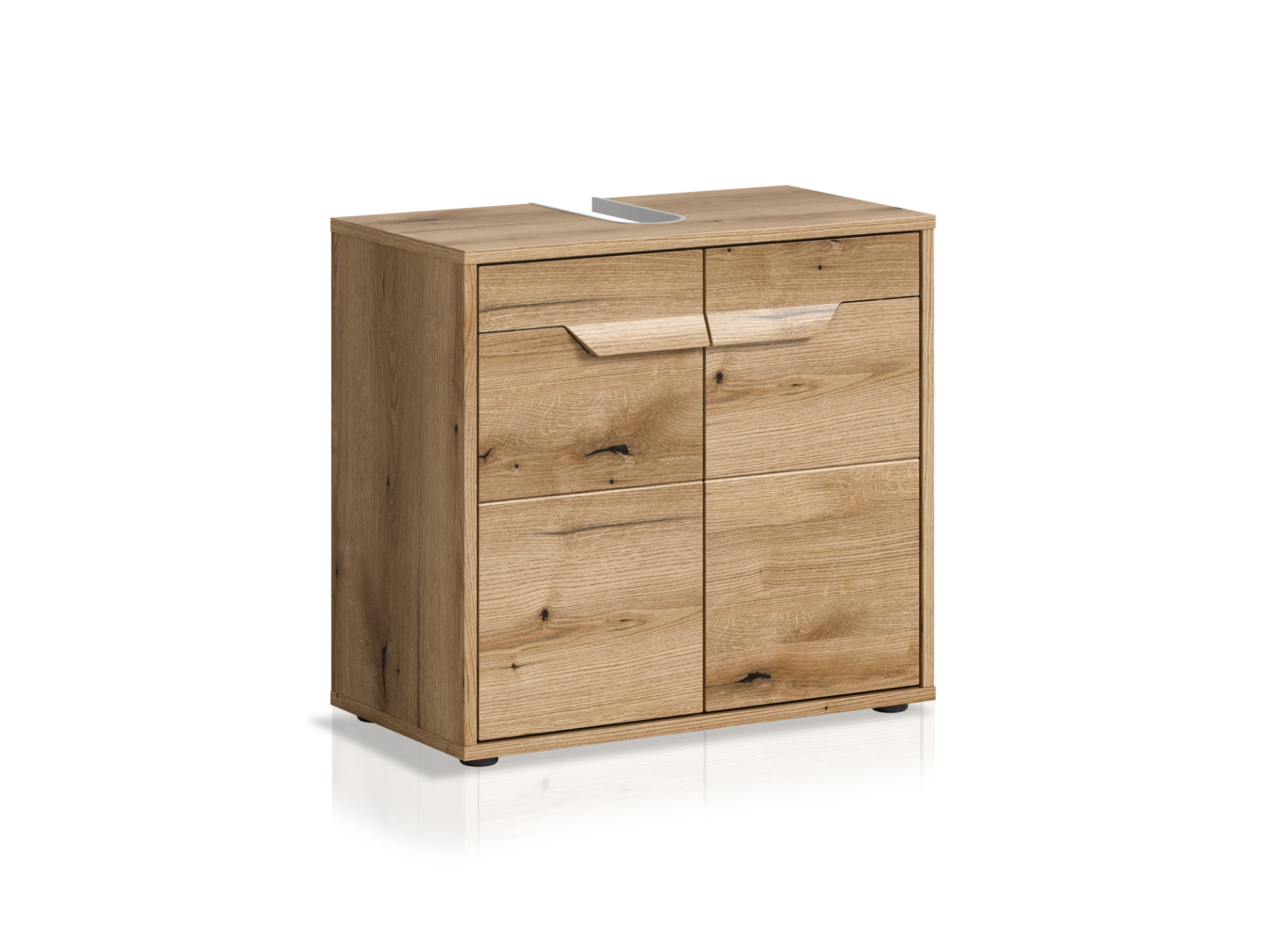 ZANTO Waschbeckenunterschrank schmal, Material Dekorspanplatte, Evoke Oak Nachbildung 