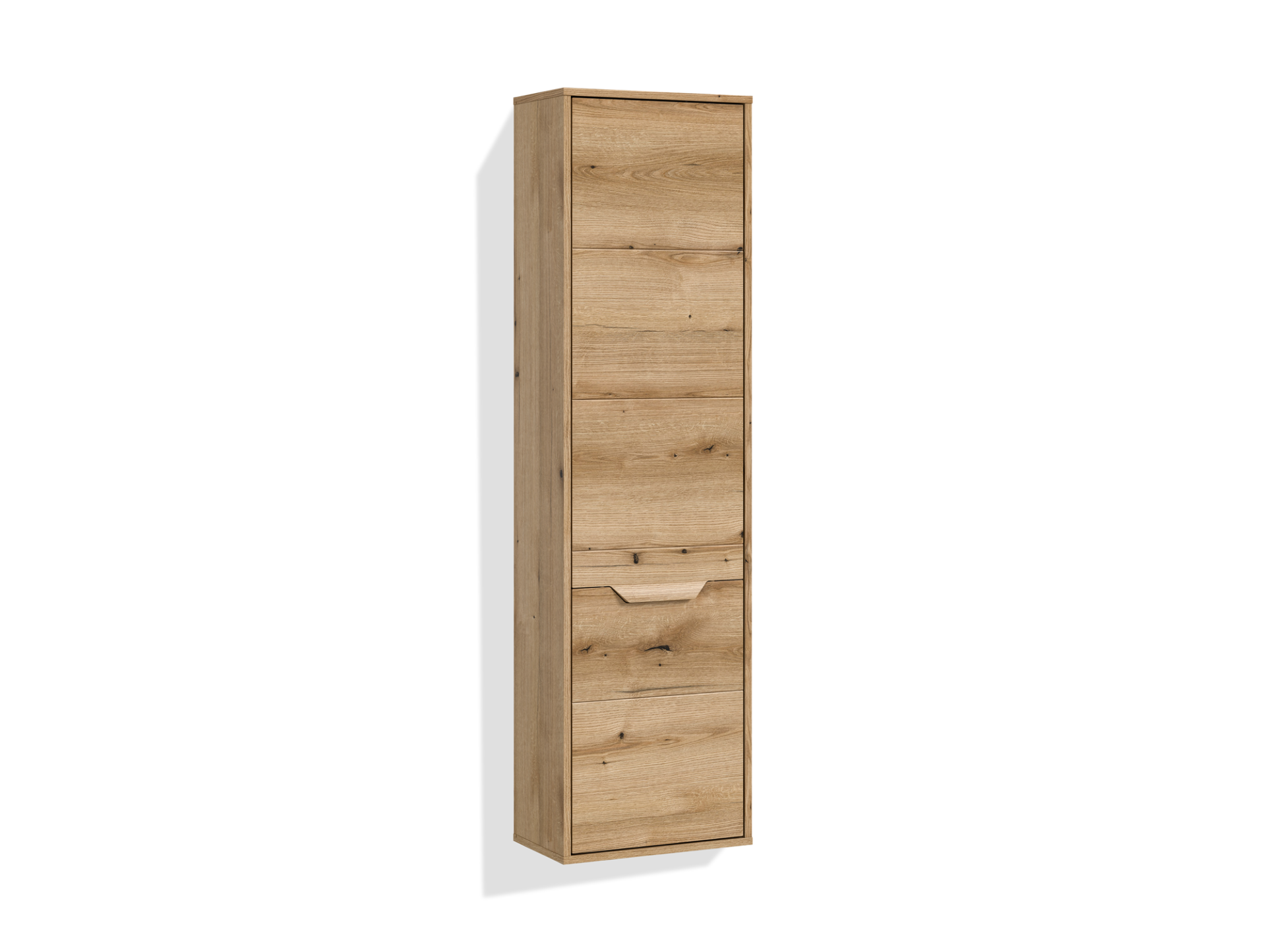 ZANTO Hochschrank schmal, Material Dekorspanplatte, Evoka Oak Nachbildung 
