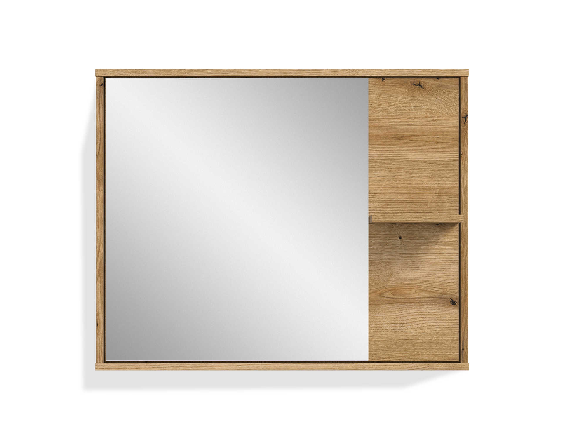ZANTO Spiegel mit Regal, Material Dekorspanplatte, Evoke Oak Nachbildung 