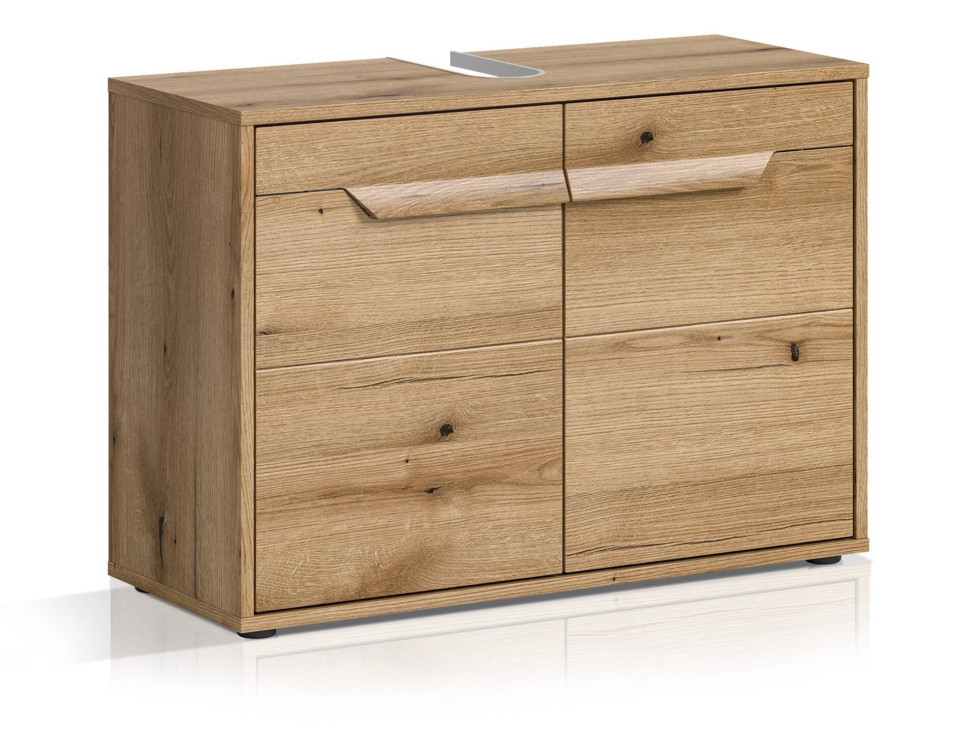 ZANTO Waschbeckenunterschrank, Material Dekorspanplatte, Evoke Oak Nachbildung 