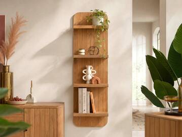 LINARO Wandboard, Material Massivholz, Akazie massiv honigfarben 