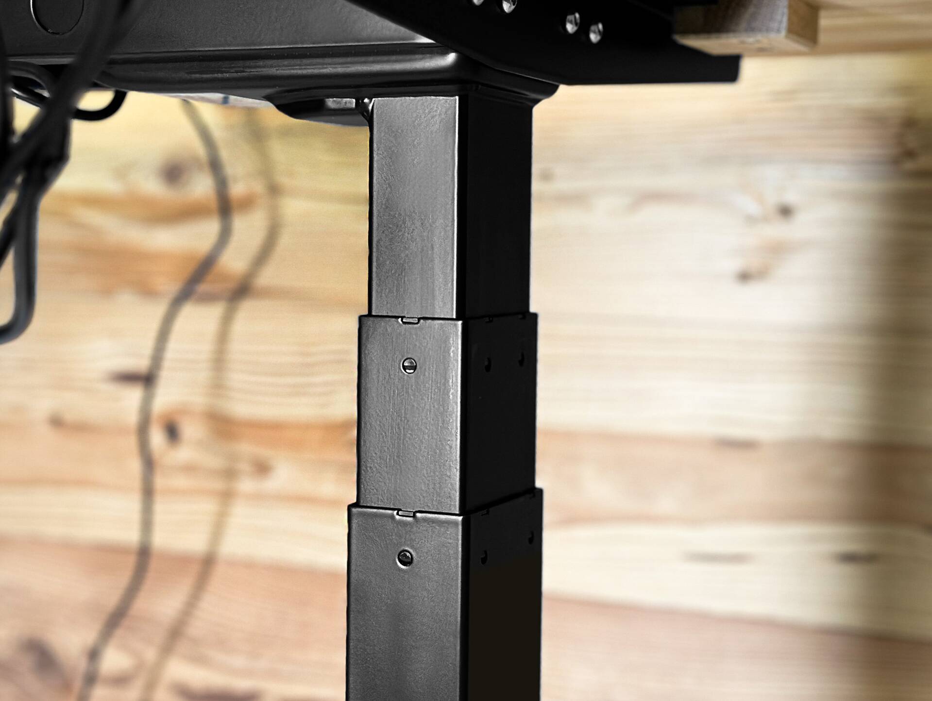 OFFICE OAK elektrisch höhenverstellbarer Schreibtisch 160x80 cm, Material Massivholz, Eiche geölt 