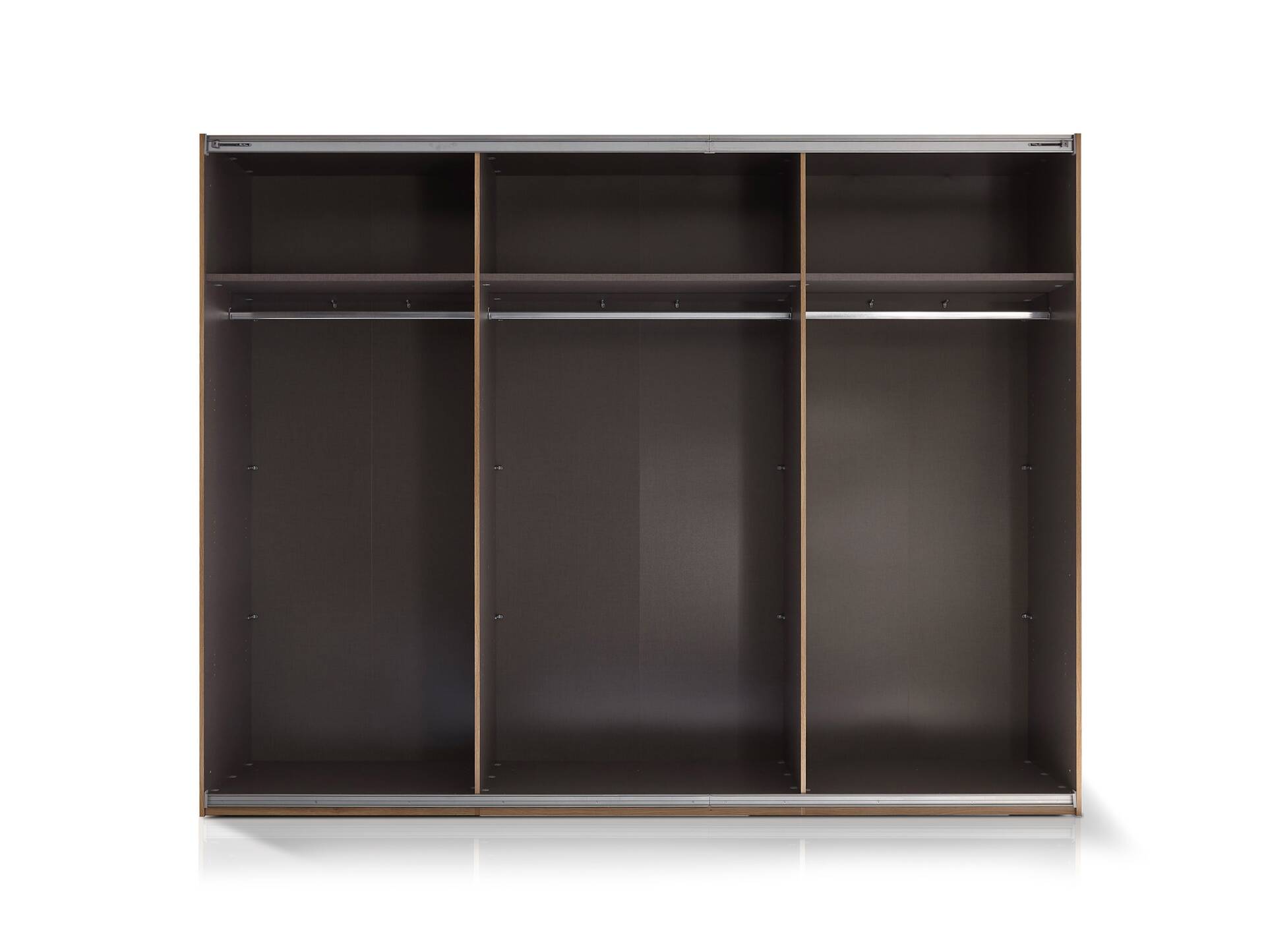 AUCKLAND Komplett-Schlafzimmer, Material Dekorspanplatte, Mauvella Oak Nachbildung/graphit 