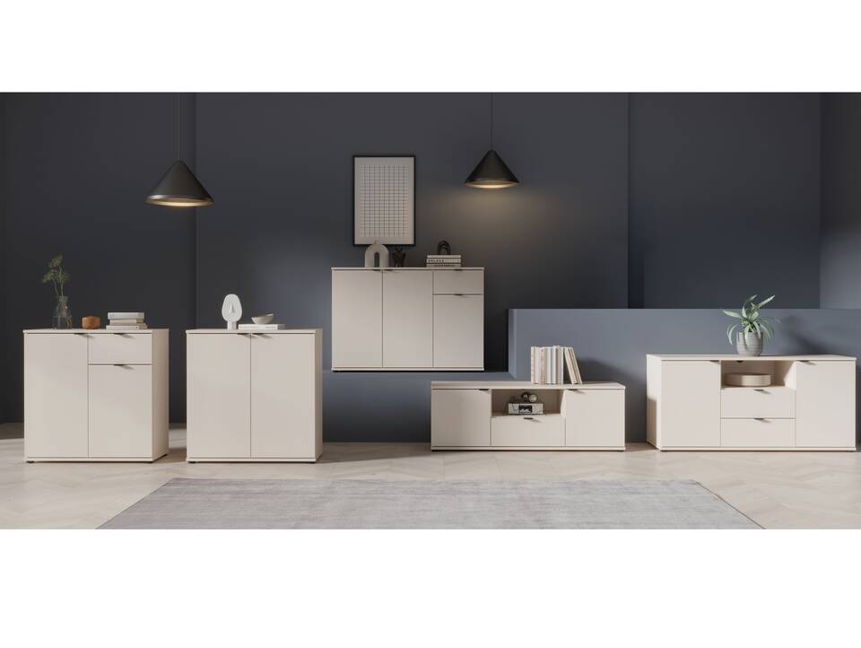 GINNY Kommode I, Material Spanplatte Sand