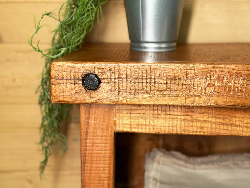 WINCHESTER Bad Standregal, Material Massivholz, Mango rustikal 