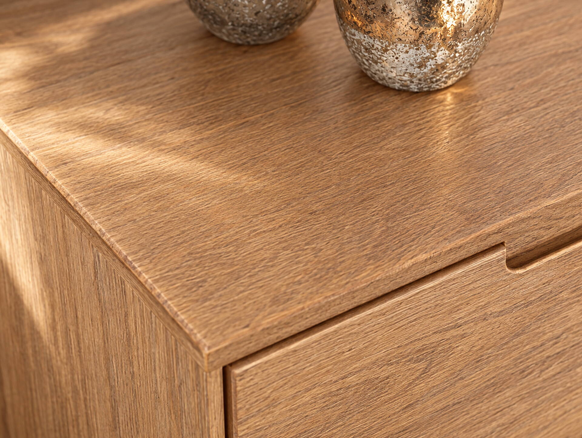 NESTRA Sideboard, Material Massivholz, Kiefer eichefarbig 